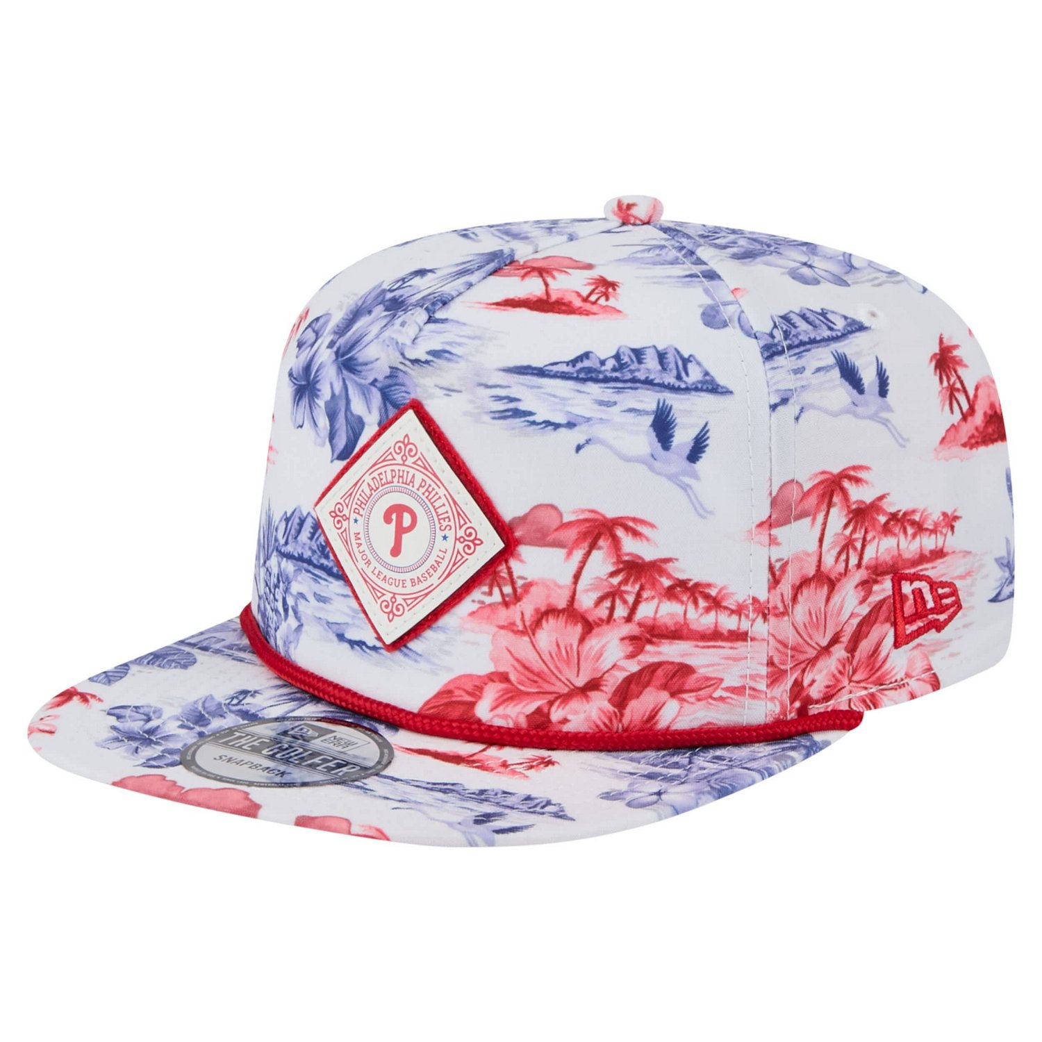 New Era Philadelphia Phillies Printed Island Golfer Snapback Hat                                                                