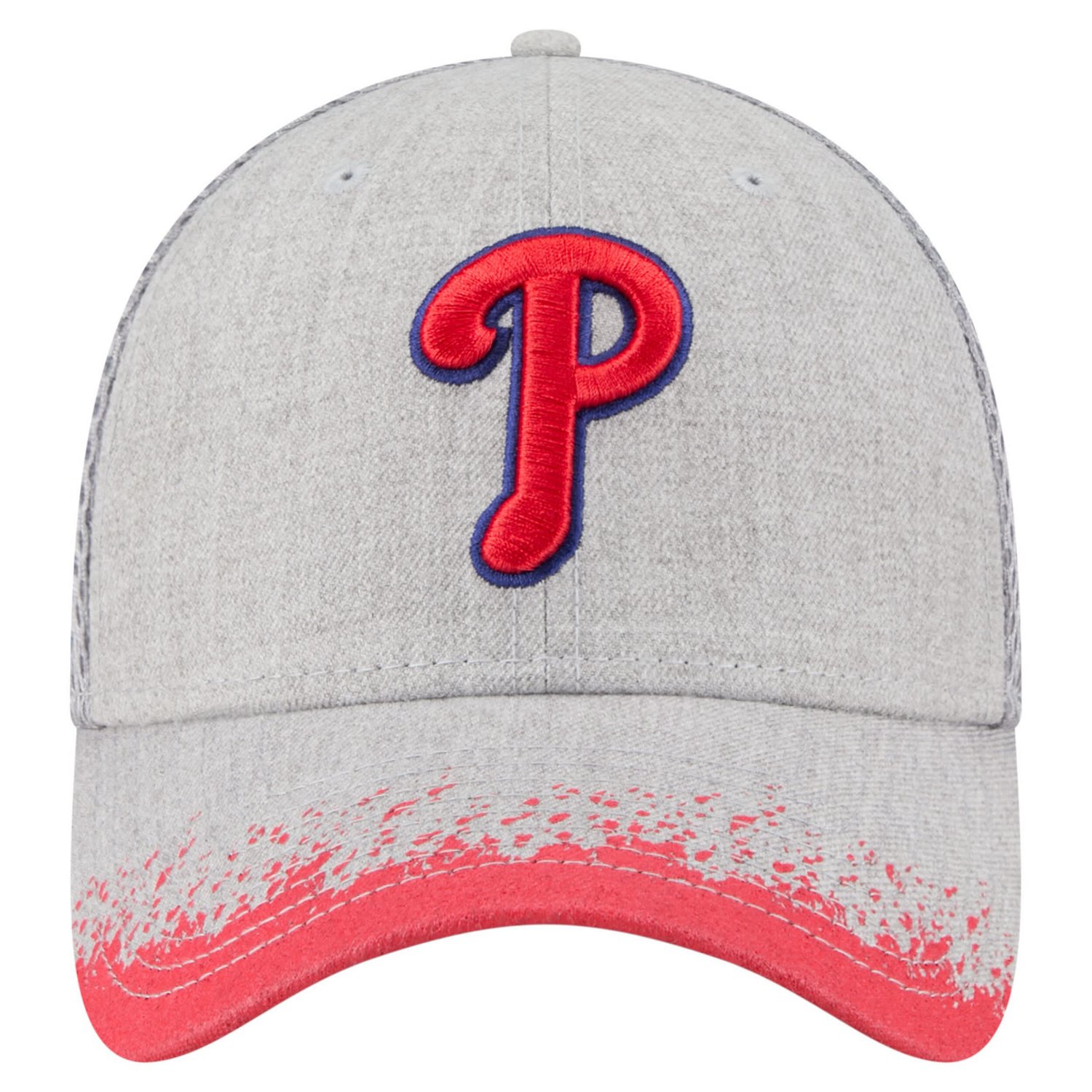 New Era Philadelphia Phillies Visor Paint Splatter 39THIRTY Flex Hat - view number 2