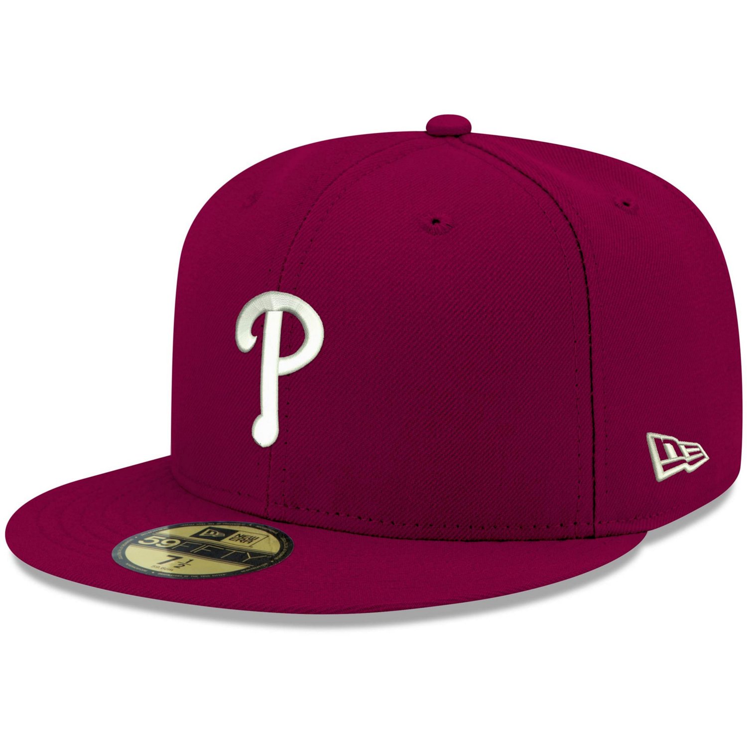 New Era Philadelphia Phillies White Logo 59FIFTY Fitted Hat