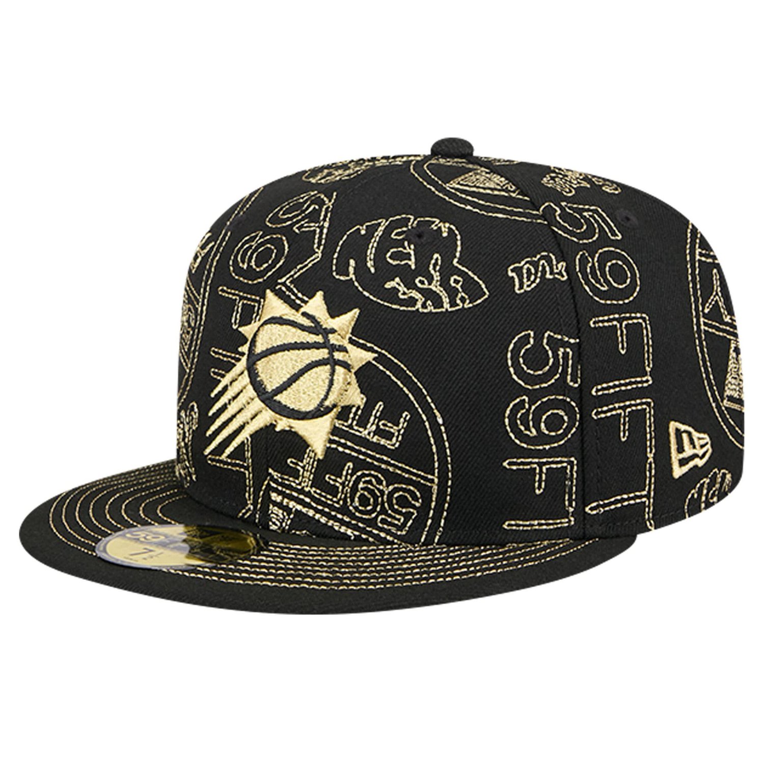 New Era Phoenix Suns 59FIFTY Day Allover Print Stencil Fitted Hat - view number 1