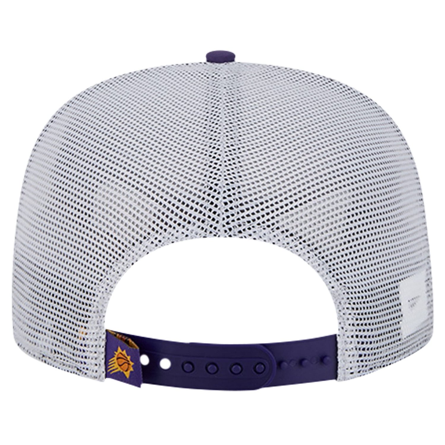 New Era Phoenix Suns Puff Print Team Code A-Frame 9FIFTY Trucker Snapback Hat                                                    - view number 4