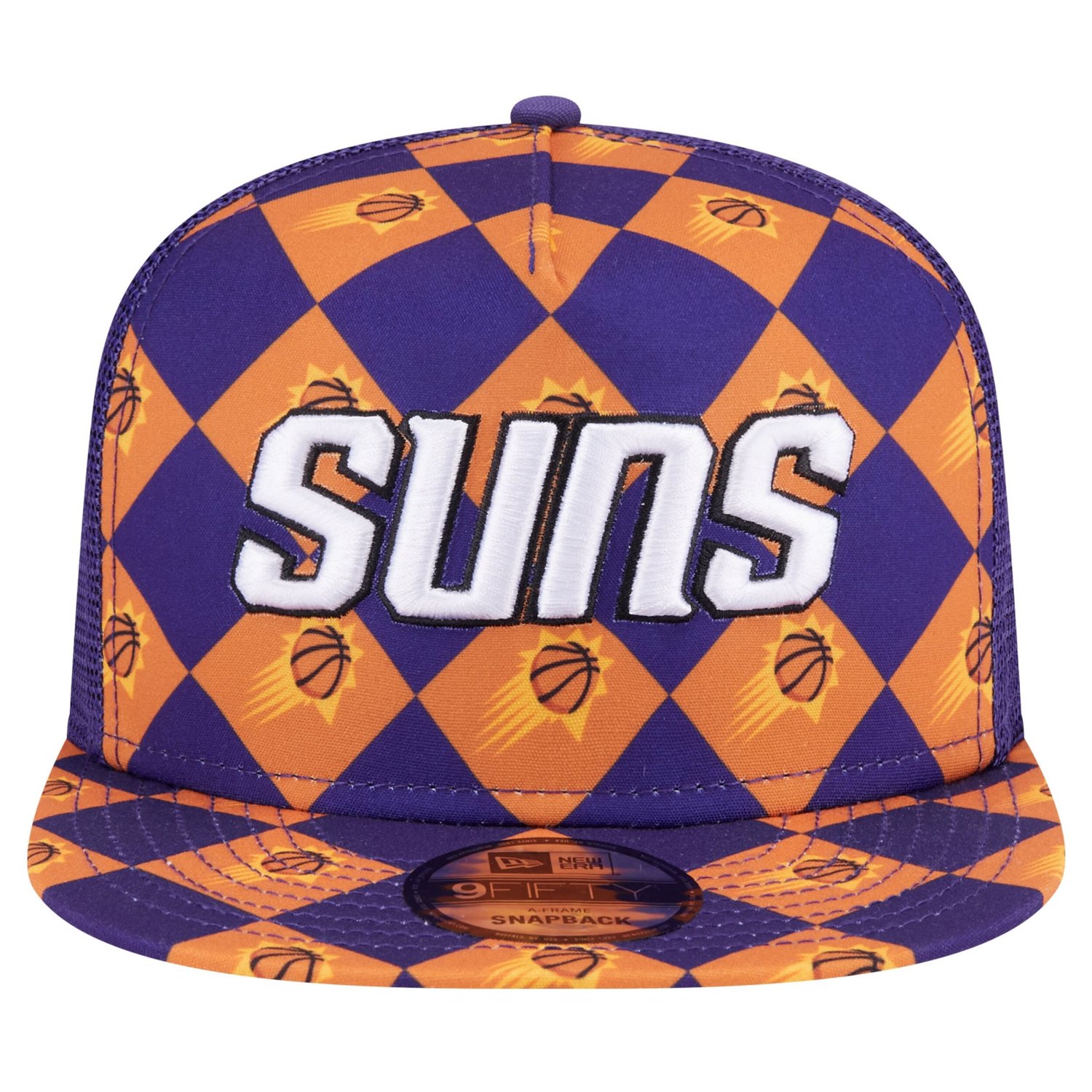 New Era Phoenix Suns Seeing Diamonds A-Frame Trucker 9FIFTY Snapback Hat                                                         - view number 2