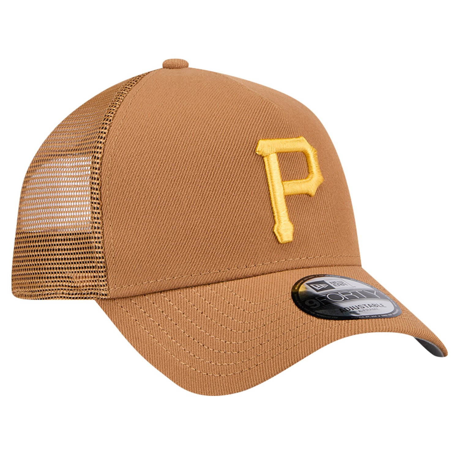 New Era Pittsburgh Pirates A-Frame Trucker 9FORTY Adjustable Hat - view number 3