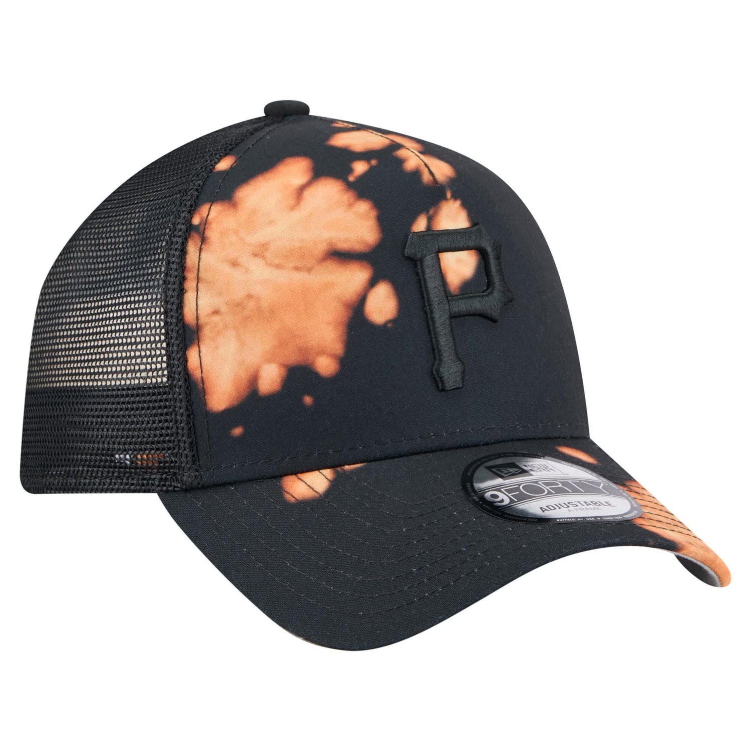 New Era Pittsburgh Pirates Bleached A-Frame 9FORTY Adjustable Hat - view number 3