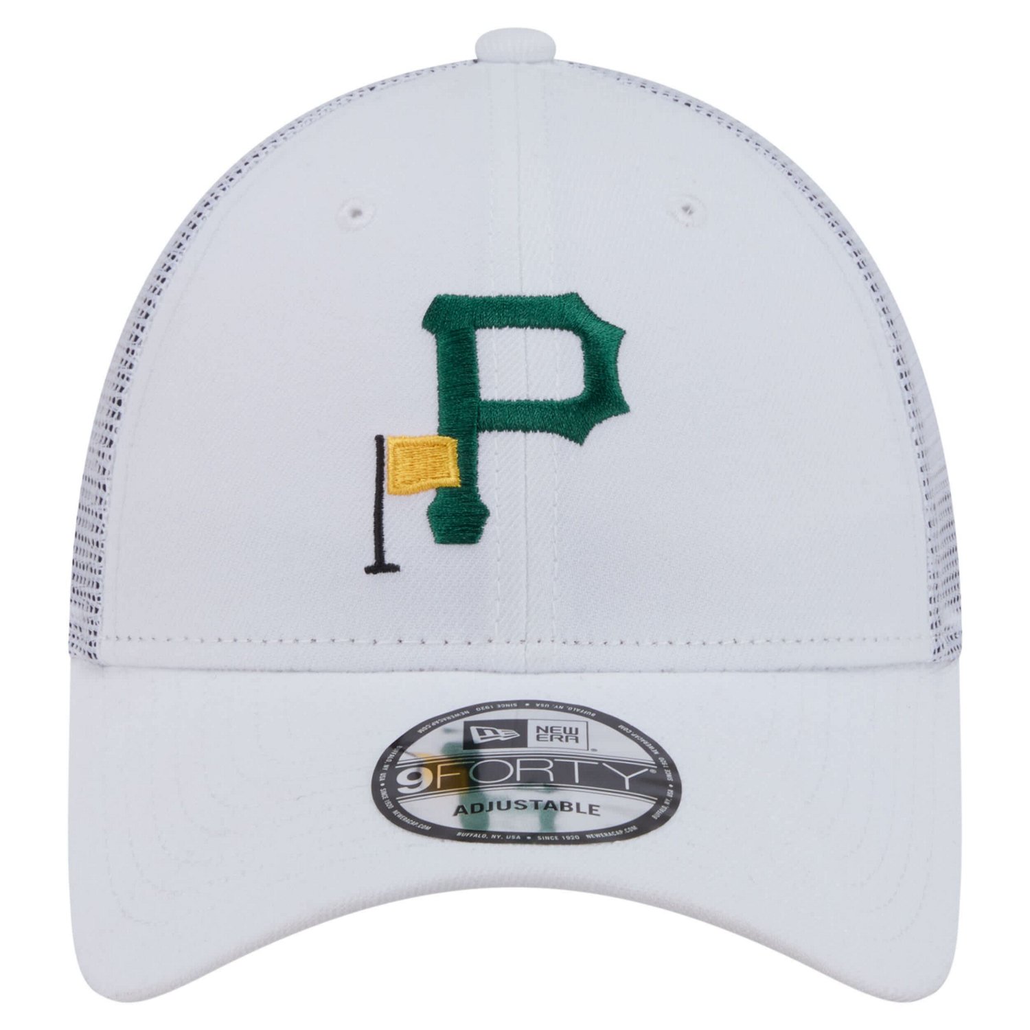 New Era Pittsburgh Pirates Flag 9FORTY Trucker Adjustable Hat - view number 2