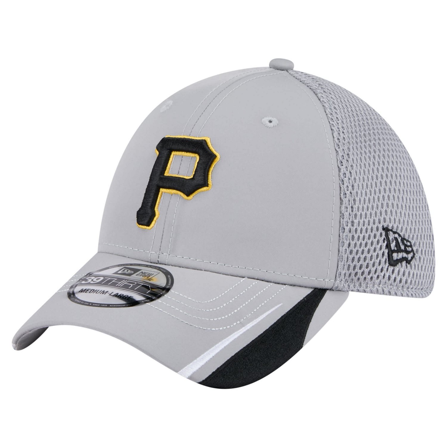 New Era Pittsburgh Pirates Linear 39THIRTY Flex-Fit Hat