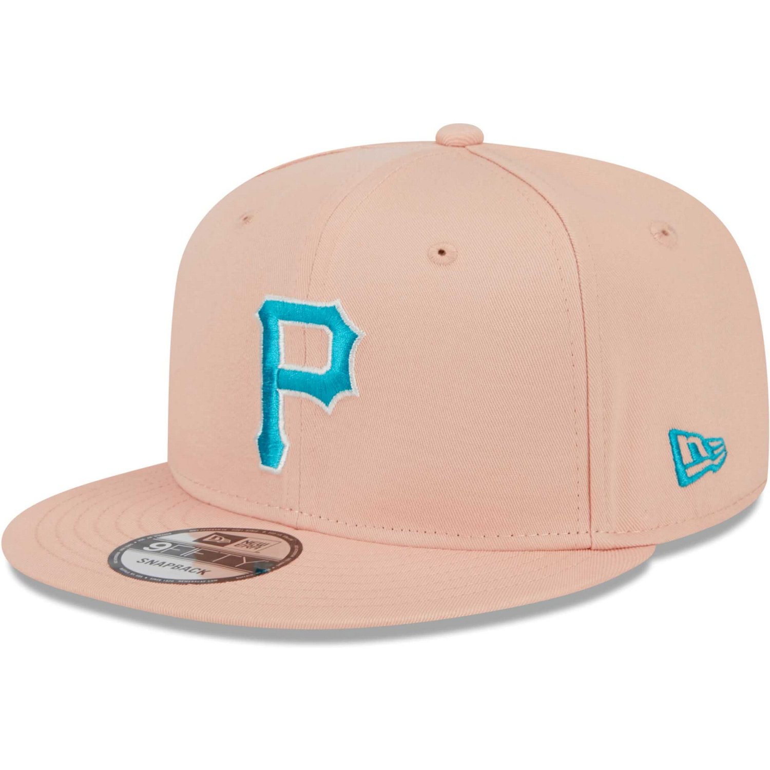 New Era Pittsburgh Pirates Sky Aqua Undervisor 9FIFTY Snapback Hat - view number 3