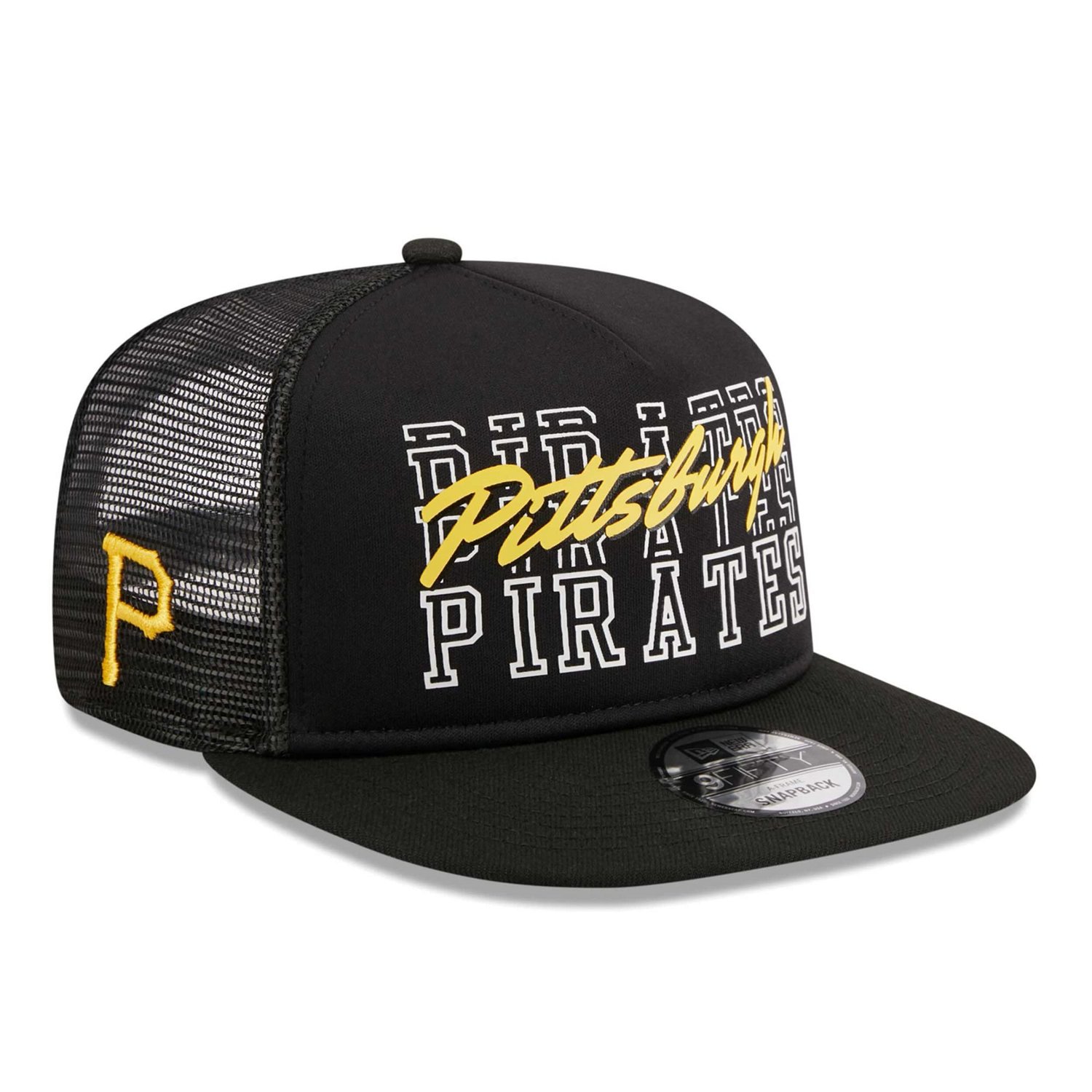 New Era Pittsburgh Pirates Street Team A-Frame Trucker 9FIFTY Snapback Hat