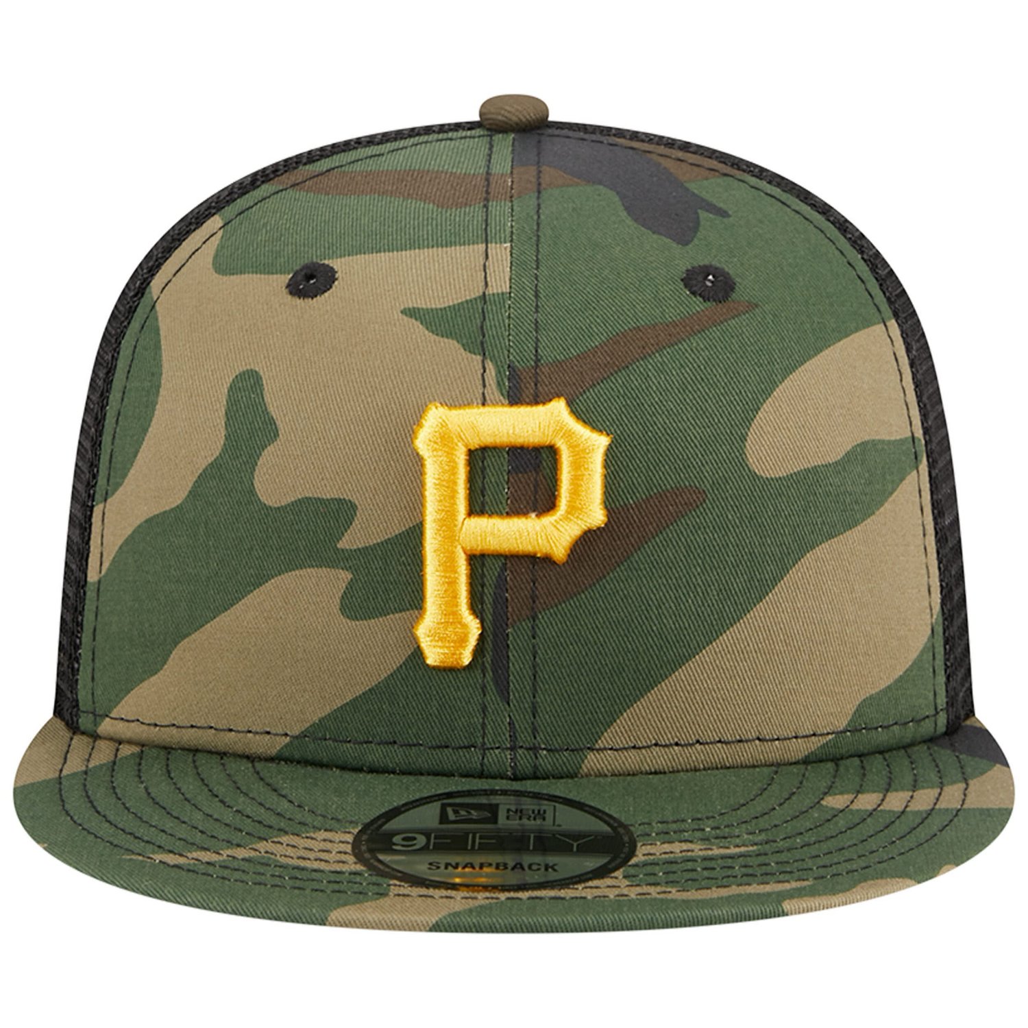 New Era Pittsburgh Pirates Woodland Trucker 9FIFTY Snapback Hat                                                                  - view number 2