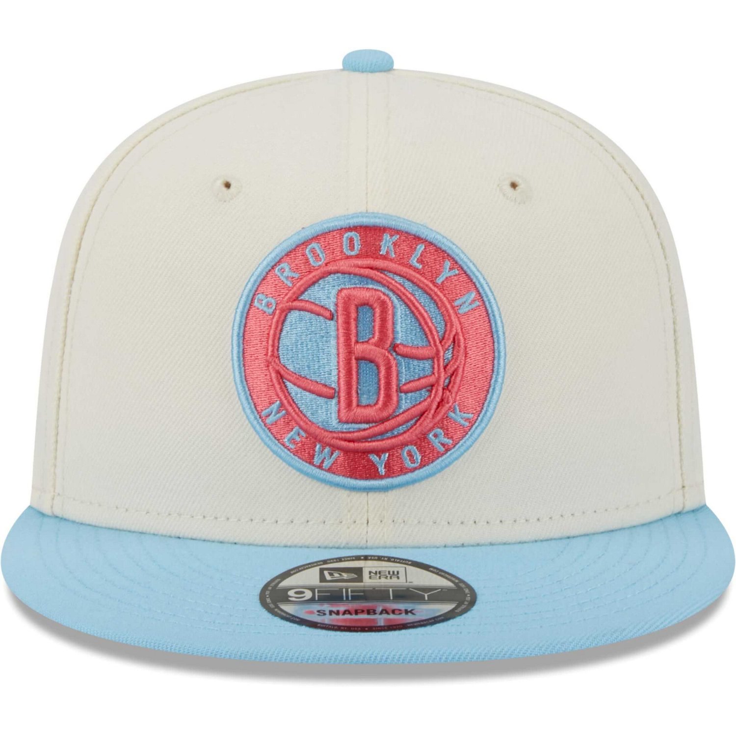 New Era Powder /Red Brooklyn Nets 2-Tone Color Pack 9FIFTY Snapback Hat - view number 2