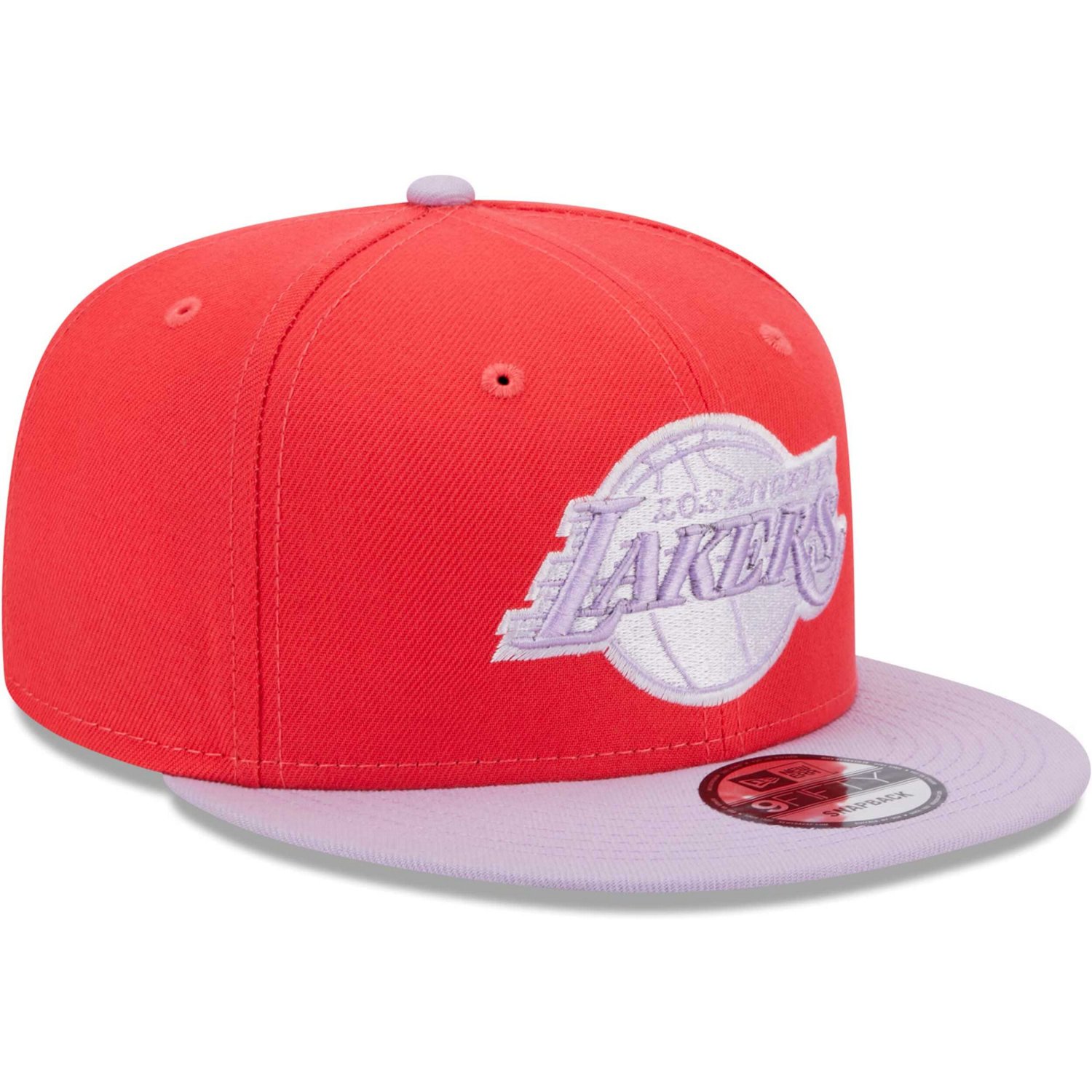 New Era Powder Red Los Angeles Lakers 2 Tone Color Pack 9FIFTY Snapback Hat Academy