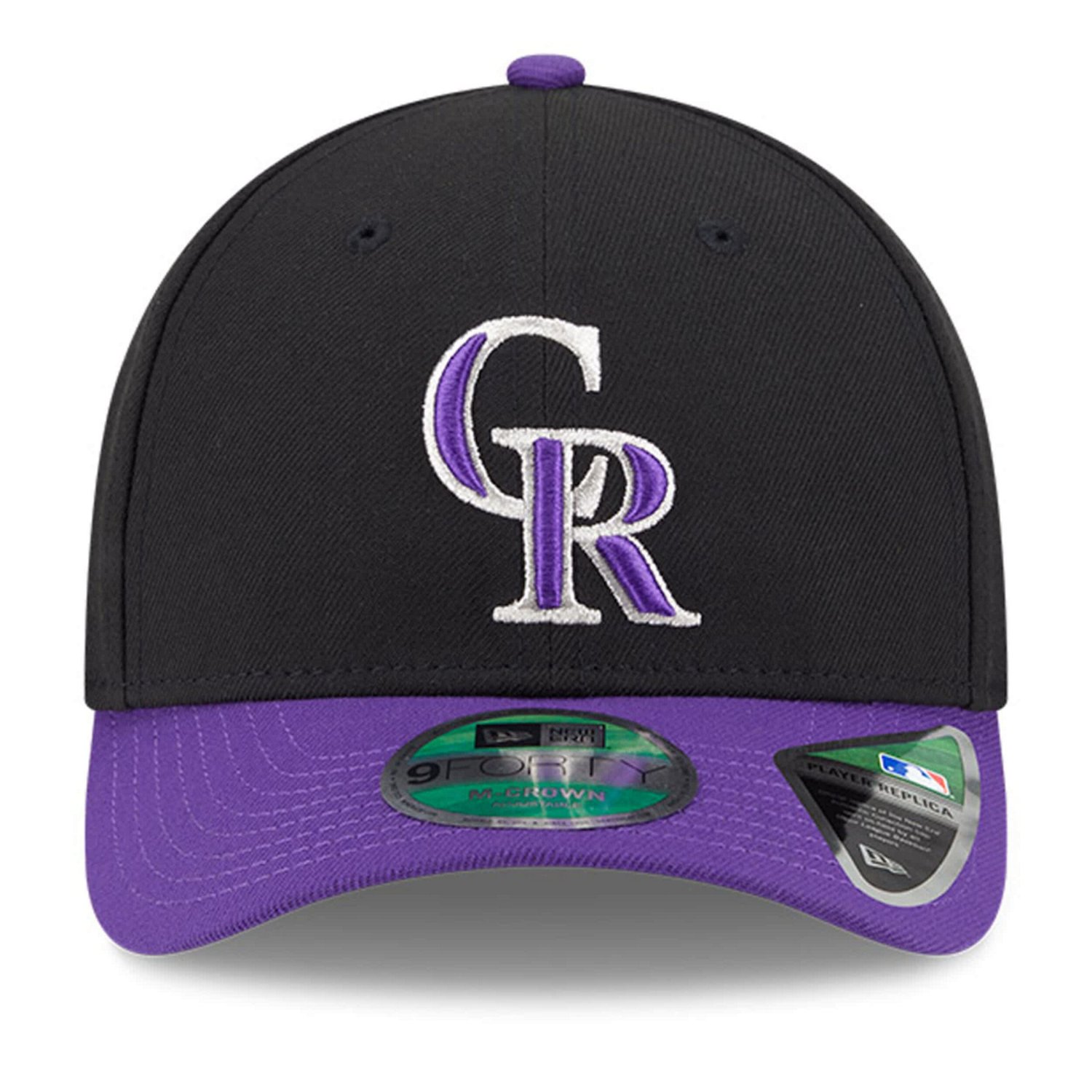 New Era Purple Colorado Rockies Player Replica 9FORTY Adjustable Hat - view number 2