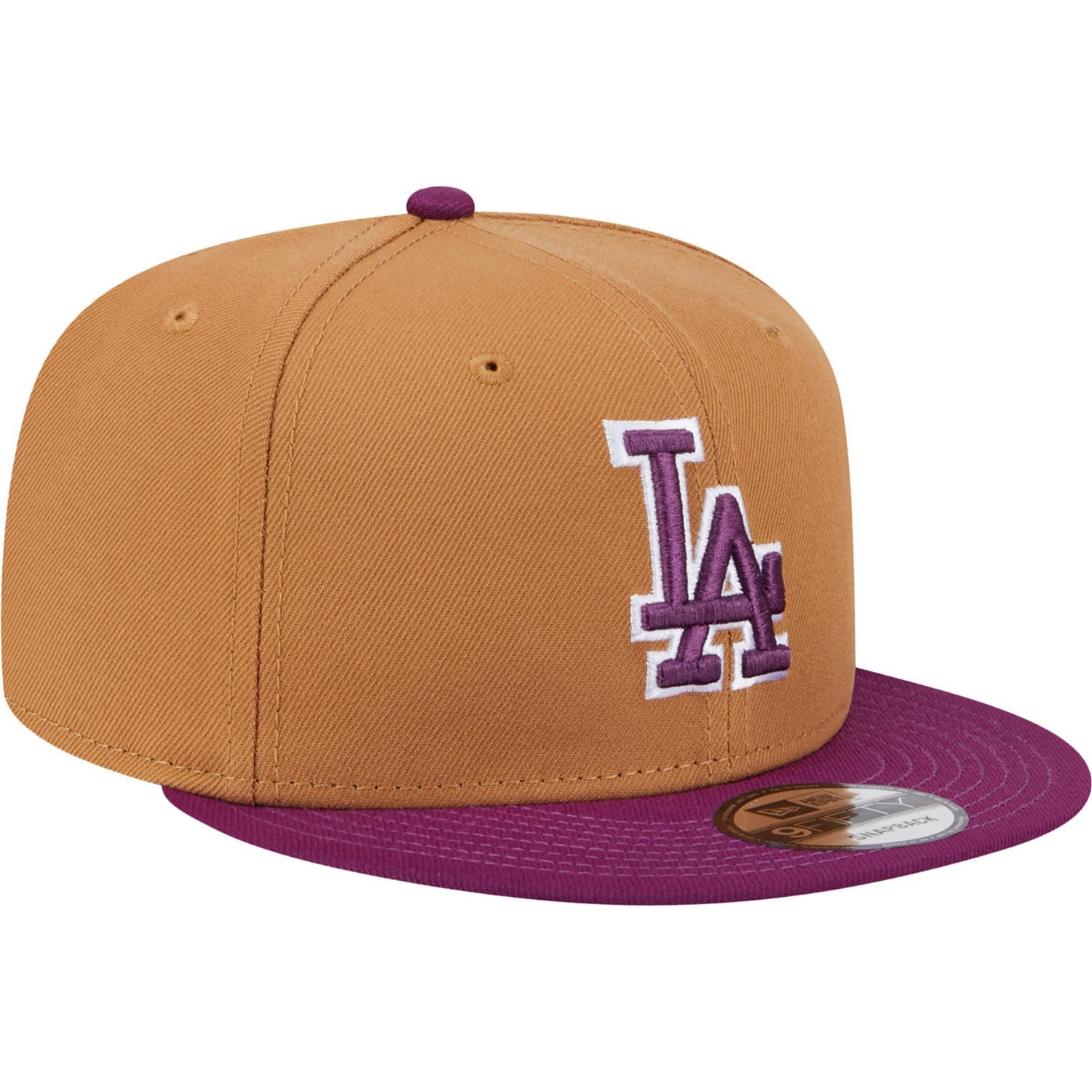 New Era Purple Los Angeles Dodgers Color Pack Two-Tone 9FIFTY Snapback Hat - view number 3