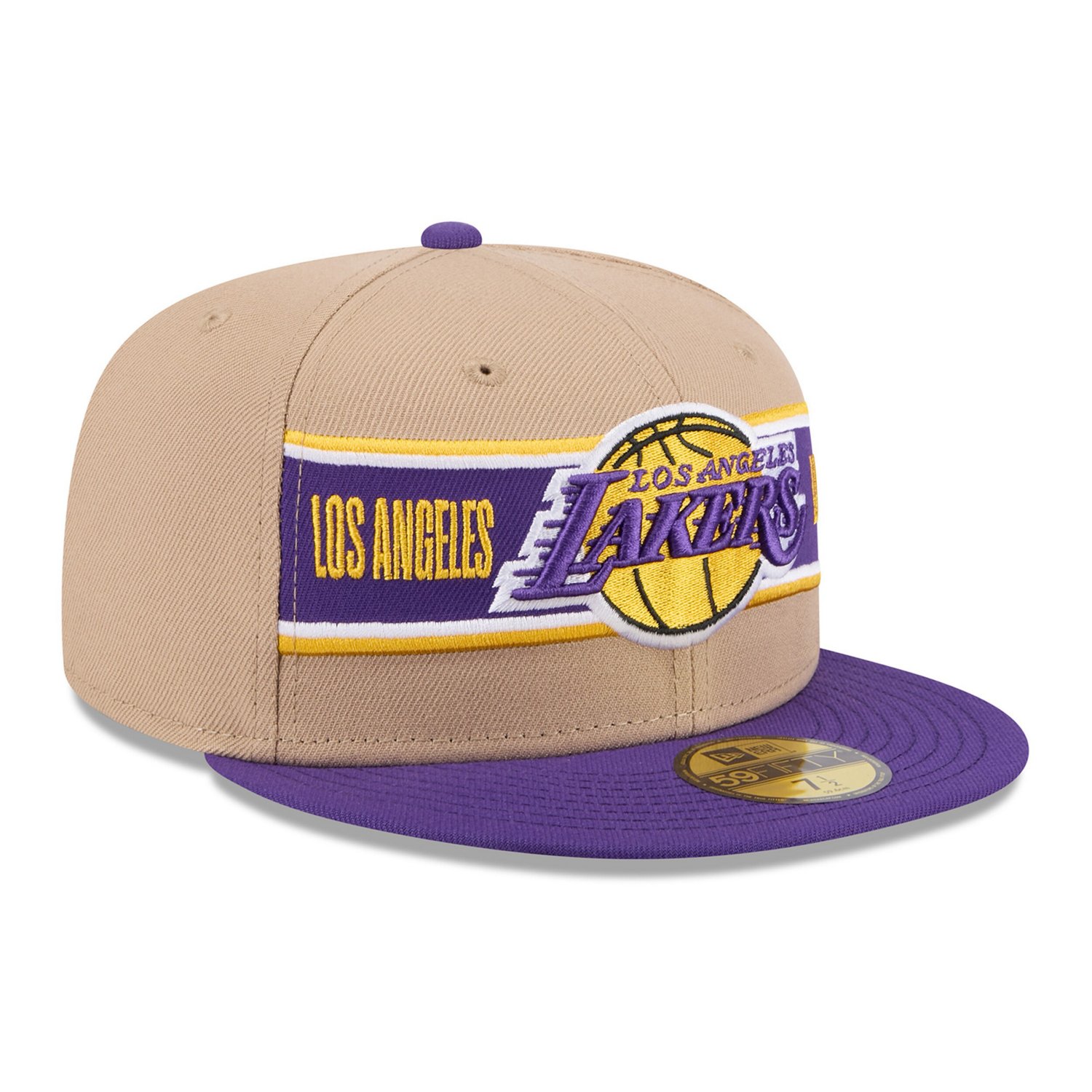 New Era /Purple Los Angeles Lakers 2024 NBA Draft 59FIFTY Fitted Hat                                                             - view number 3