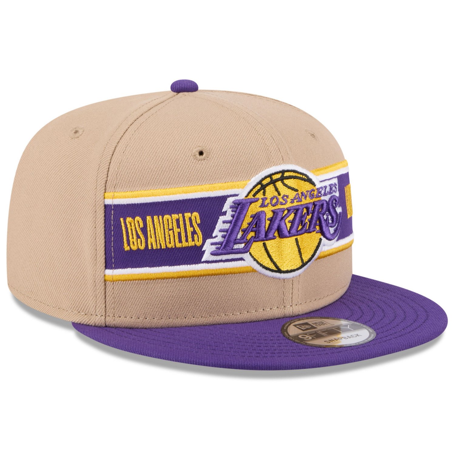 New Era Purple Los Angeles Lakers 2024 NBA Draft 9FIFTY Snapback Hat - view number 3