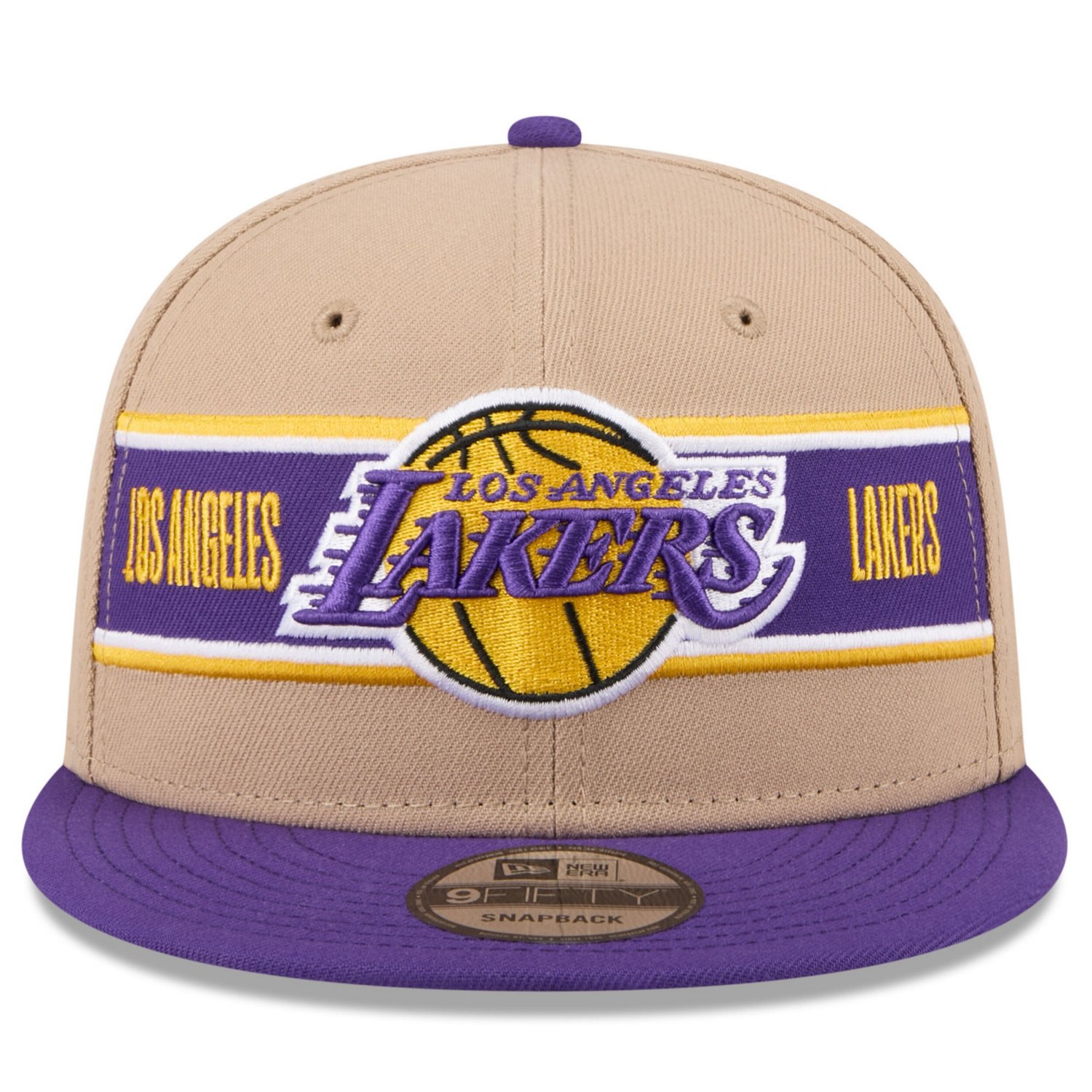 New Era Purple Los Angeles Lakers 2024 NBA Draft 9FIFTY Snapback Hat - view number 2