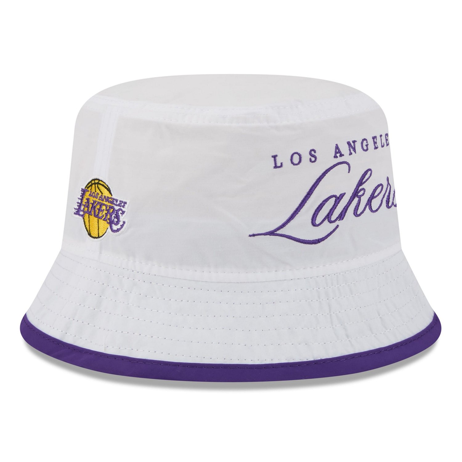 New Era Purple Los Angeles Lakers 2025 NBA Draft Nylon Bucket Hat