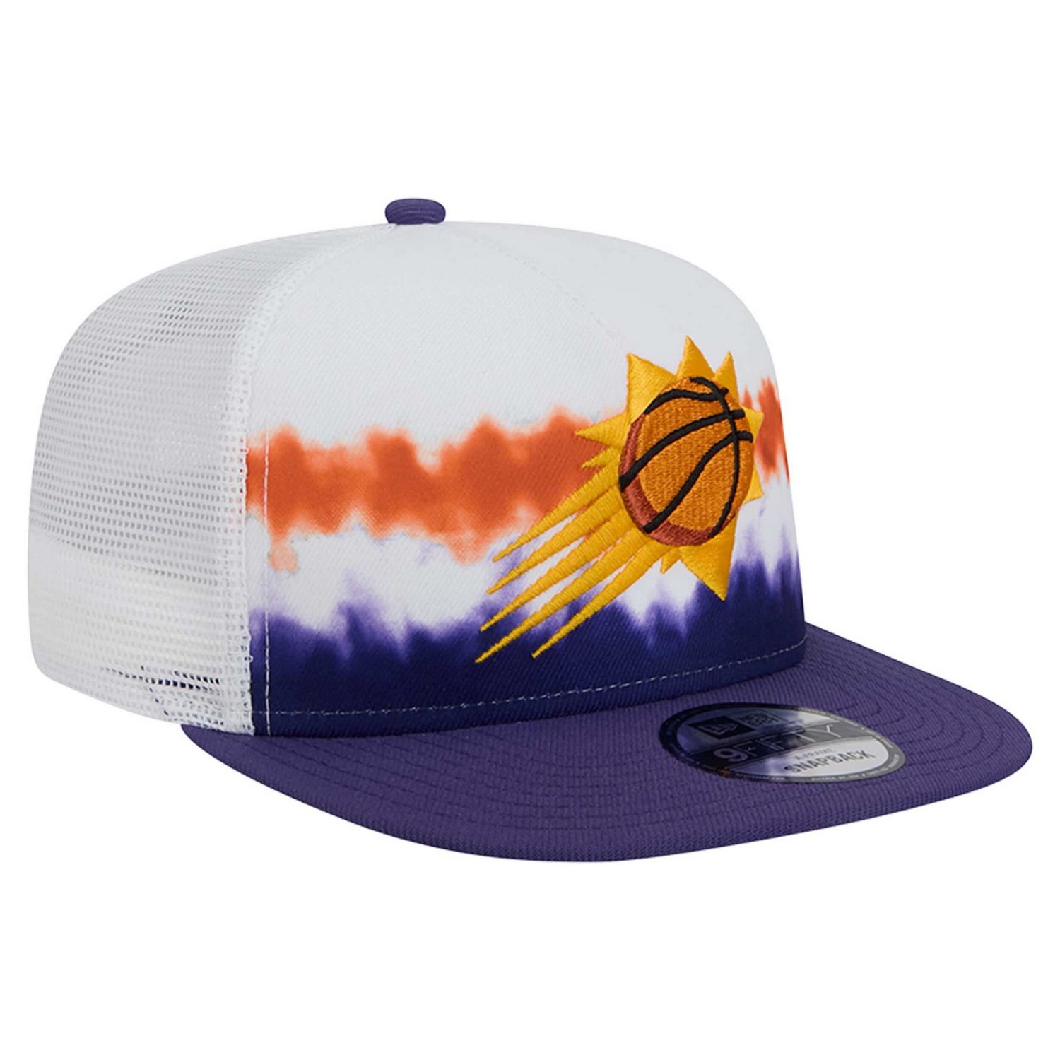 New Era Purple Phoenix Suns Dip-Dye 9FIFTY A-Frame Trucker Snapback Hat                                                          - view number 3