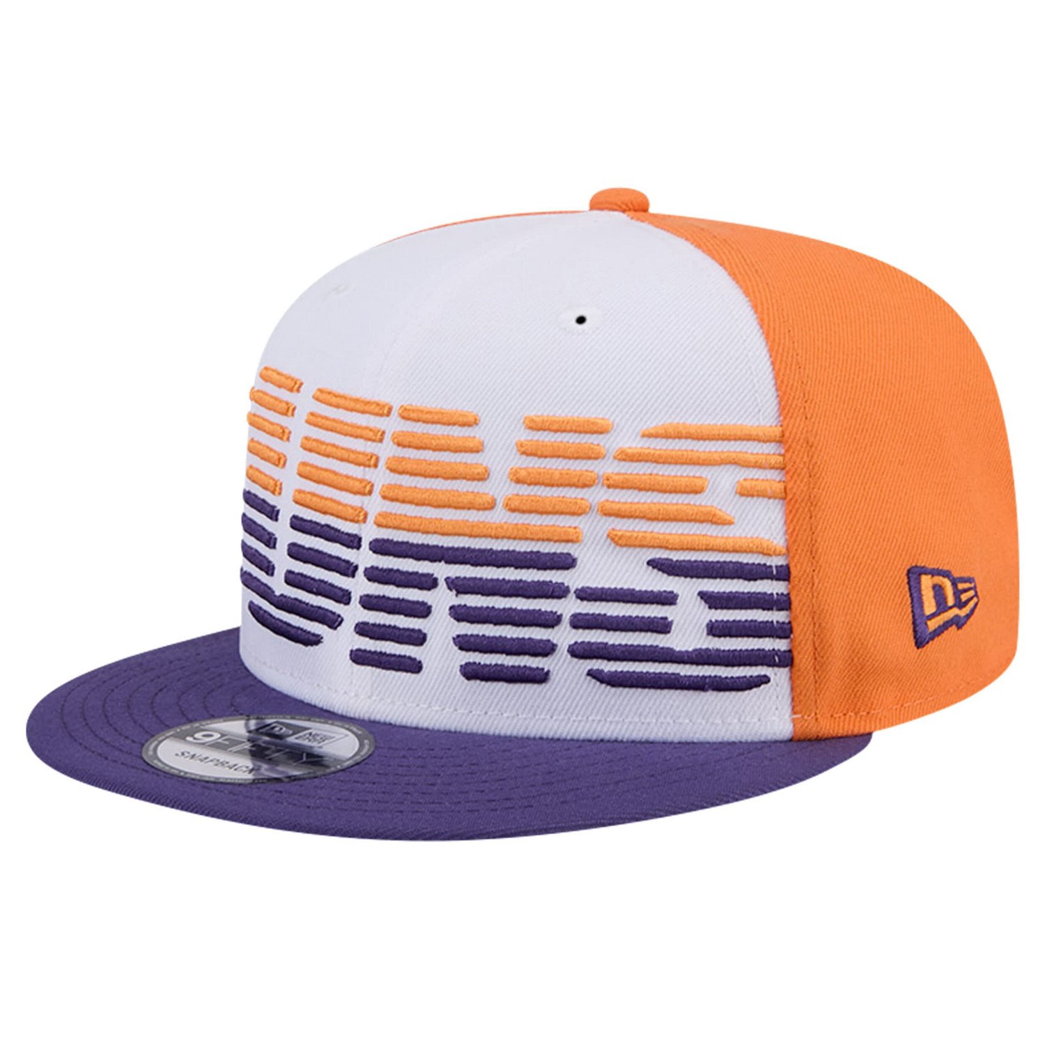 New Era Purple Phoenix Suns Throwback Gradient Tech Font 9FIFTY Snapback Hat                                                     - view number 3