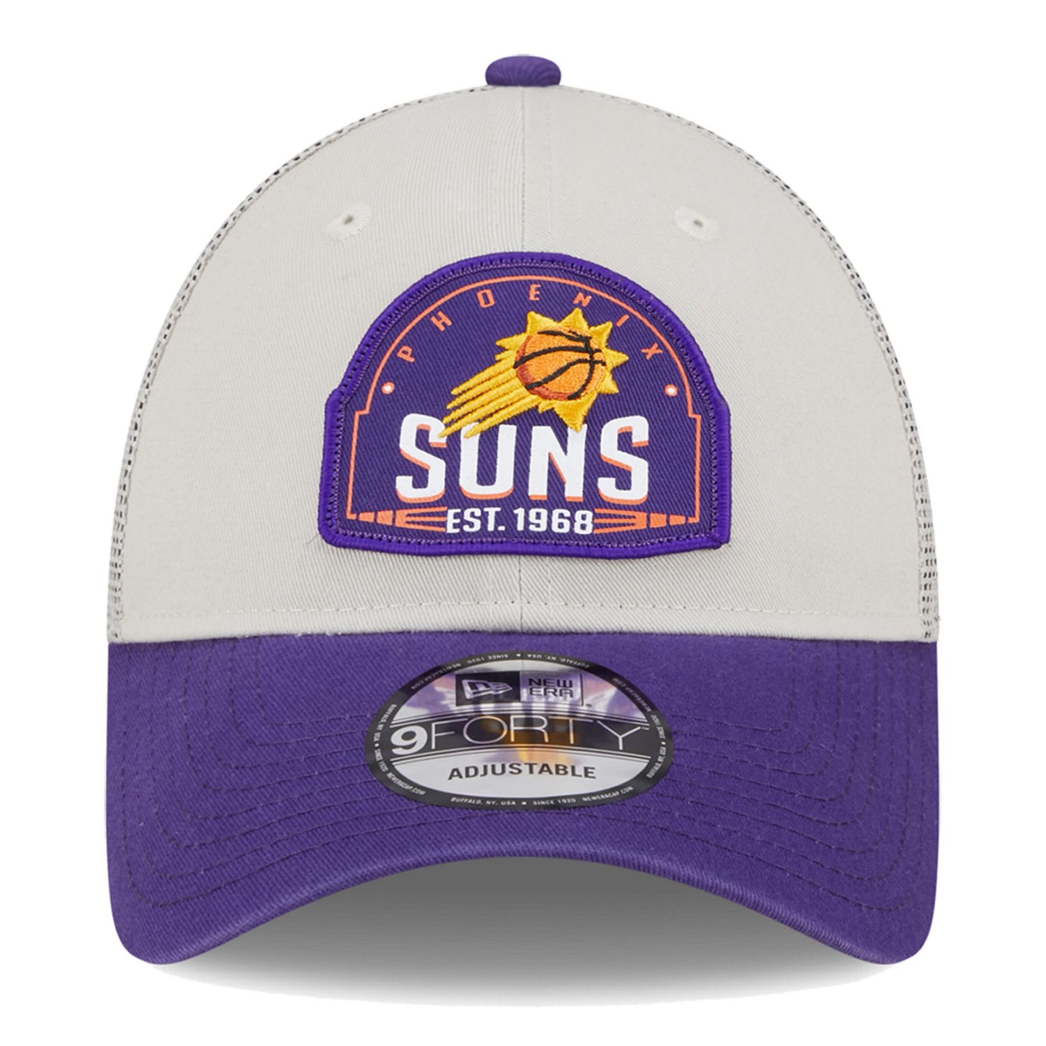 New Era Purple Phoenix Suns Throwback Patch Trucker 9FORTY Adjustable Hat - view number 2