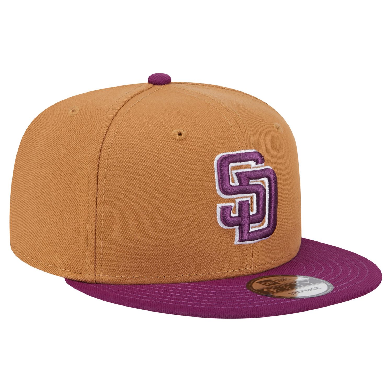New Era Purple San Diego Padres Color Pack Two-Tone 9FIFTY Snapback Hat - view number 3