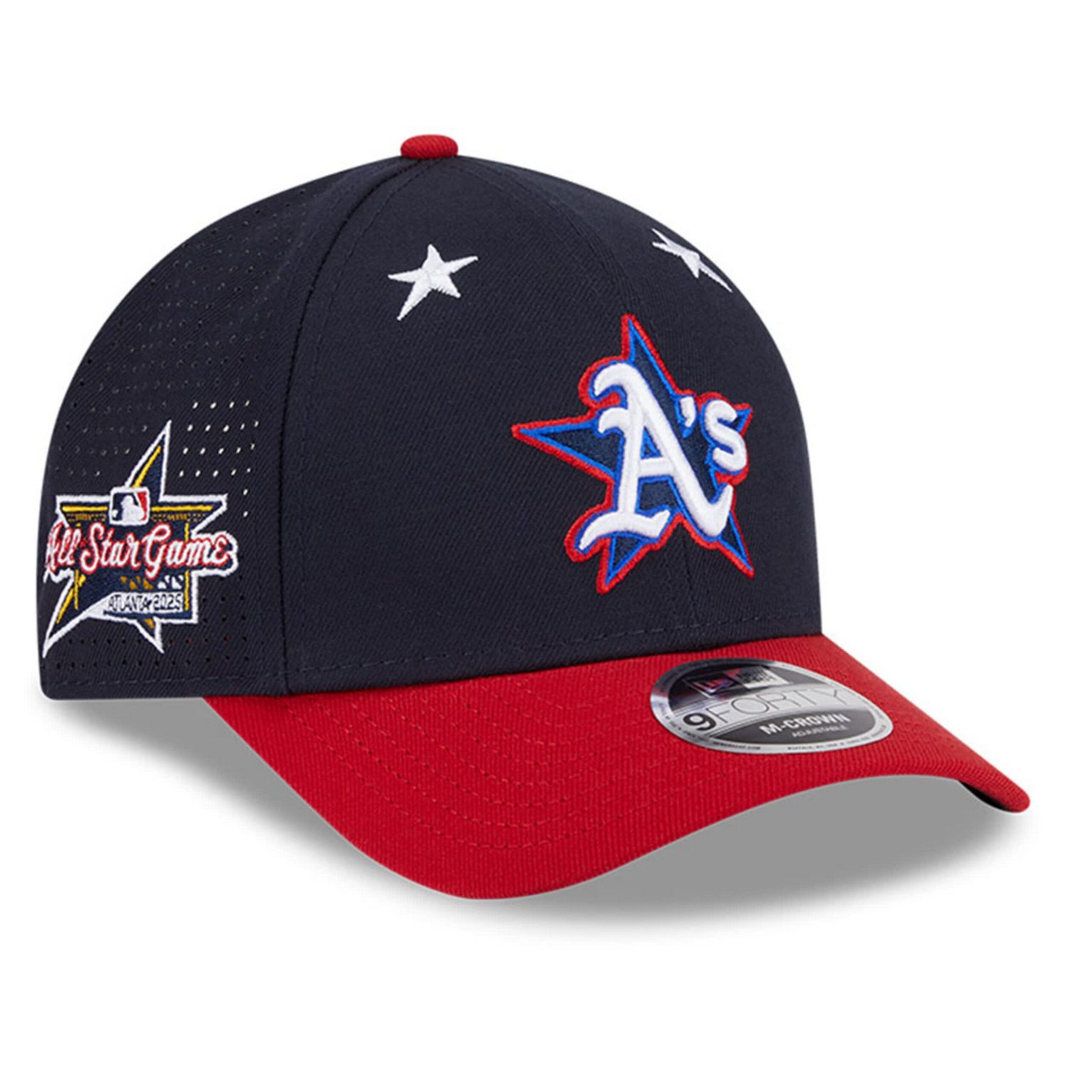New Era Red Athletics 2025 MLB All-Star Game Workout 9FORTY M-Crown Adjustable Hat