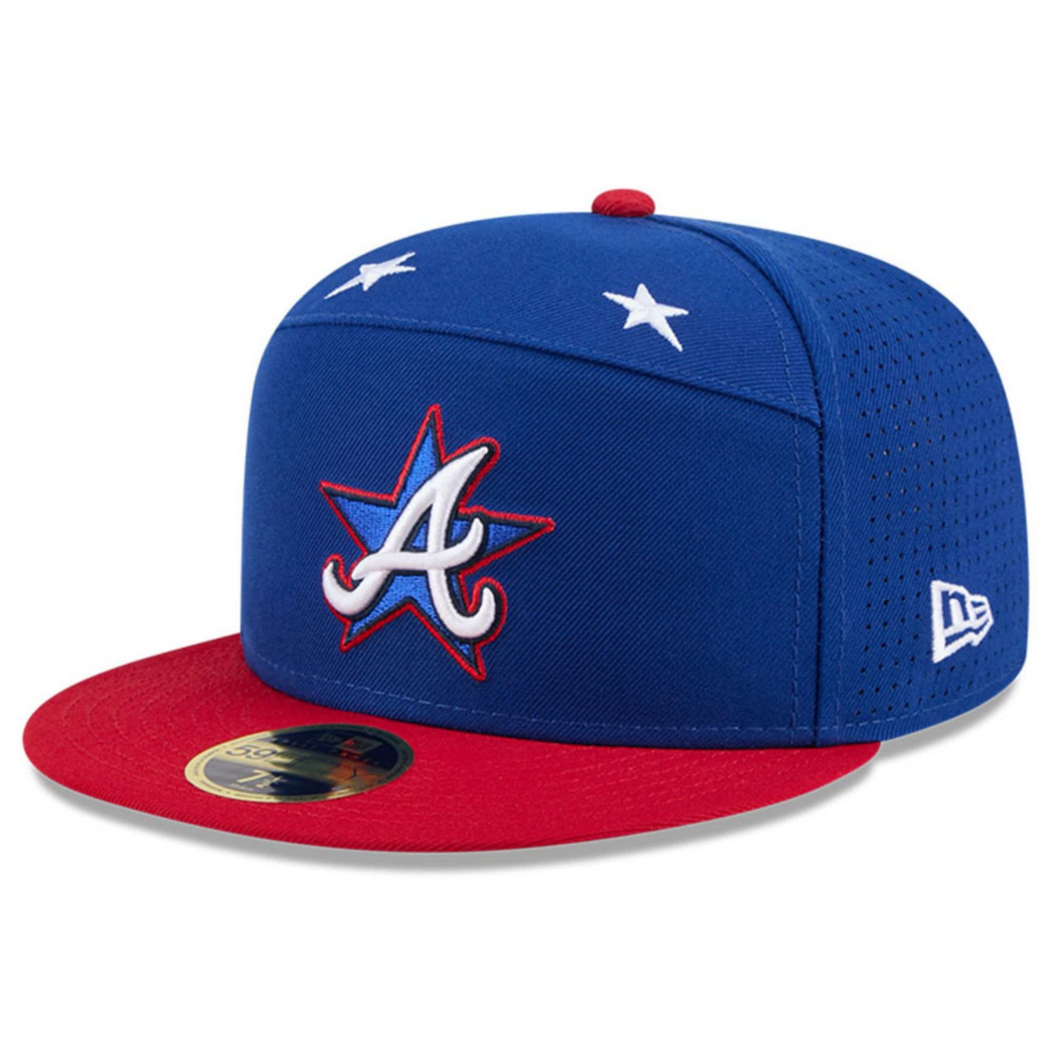 New Era Red Atlanta Braves 2025 MLB All-Star Game Workout Side Patch 59FIFTY Fitted Hat - view number 3