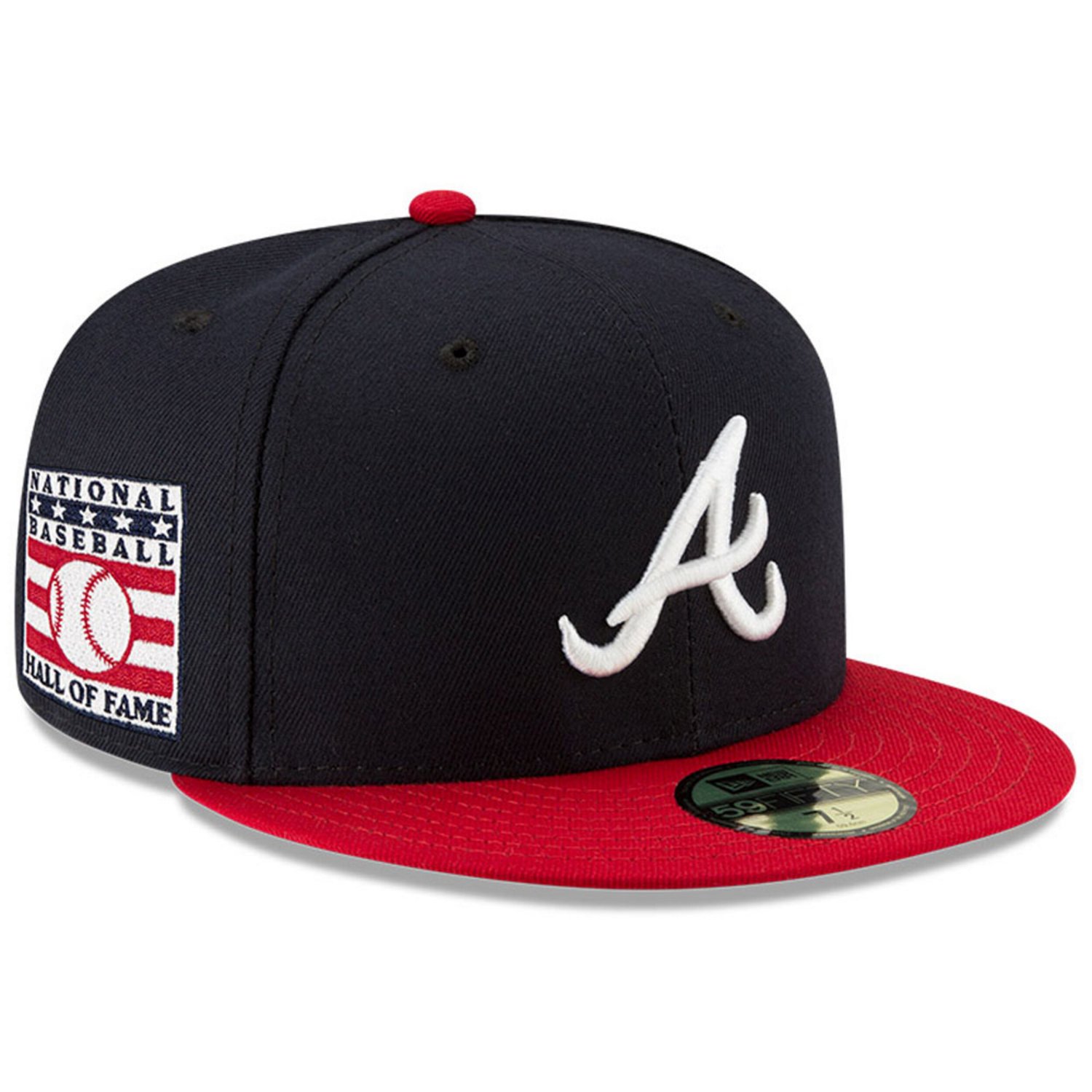 New Era /Red Atlanta Braves National Baseball Hall of Fame 59FIFTY Fitted Hat                                                    - view number 1