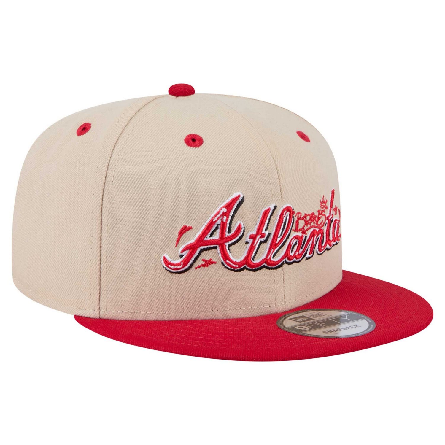 New Era Red Atlanta Braves Team Art 9FIFTY Snapback Hat - view number 2