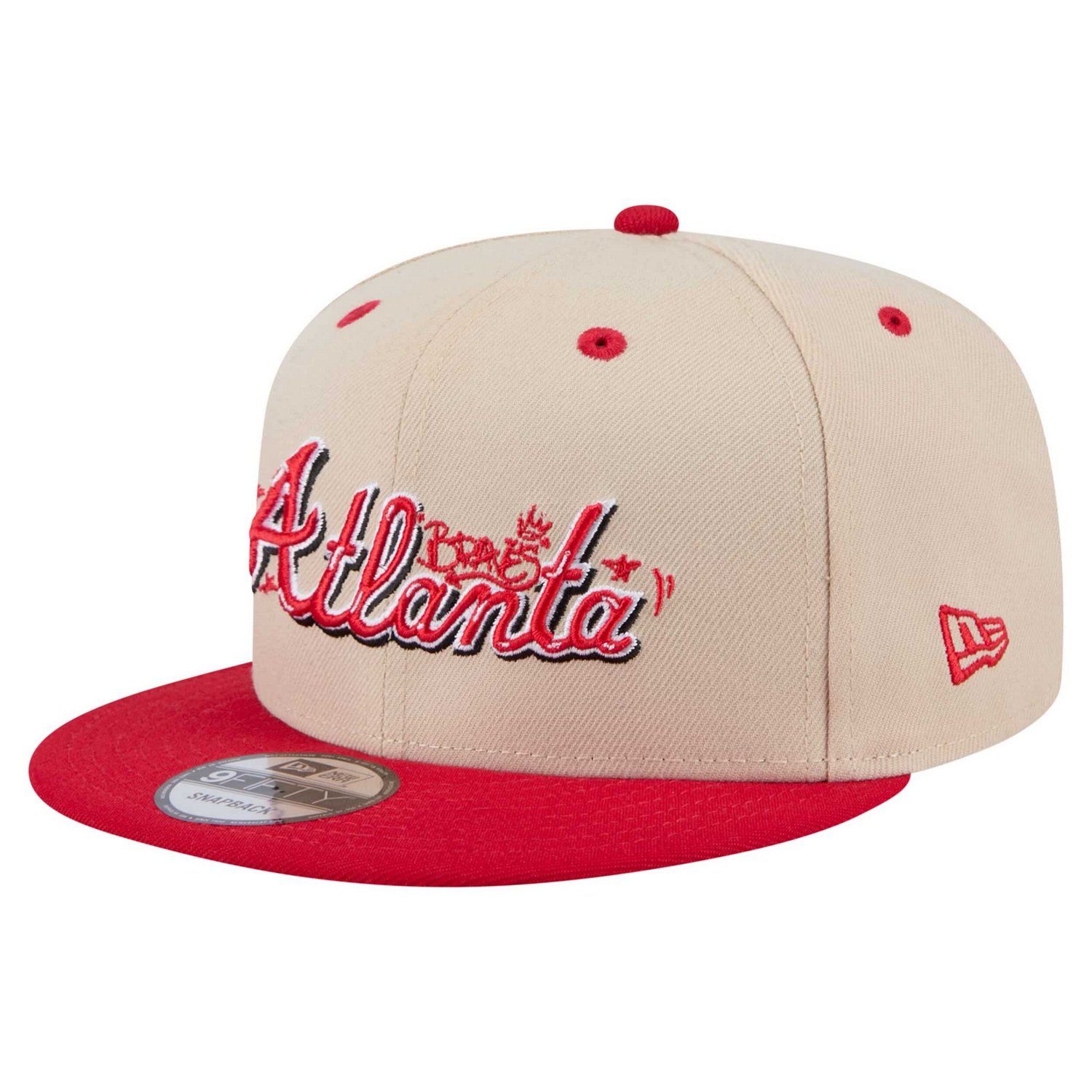 New Era Red Atlanta Braves Team Art 9FIFTY Snapback Hat - view number 1