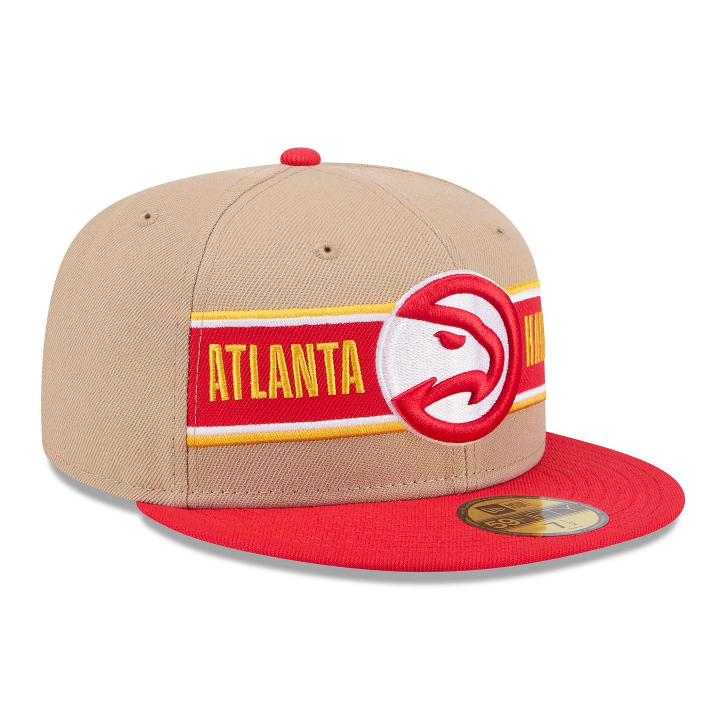New Era Red Atlanta Hawks 2024 NBA Draft 59FIFTY Fitted Hat - view number 3