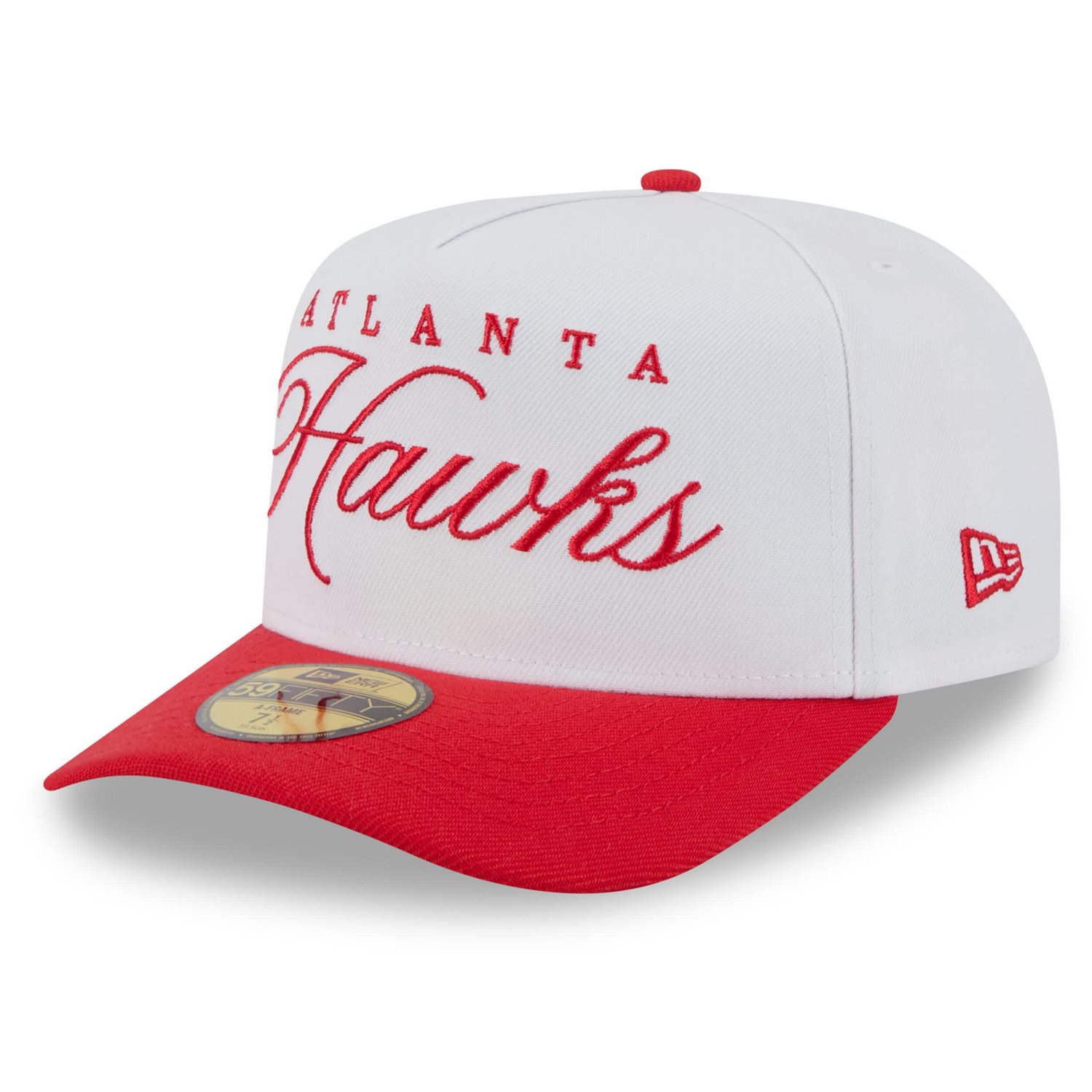 New Era Red Atlanta Hawks 2025 NBA Draft A-Frame 59FIFTY Fitted Hat - view number 3