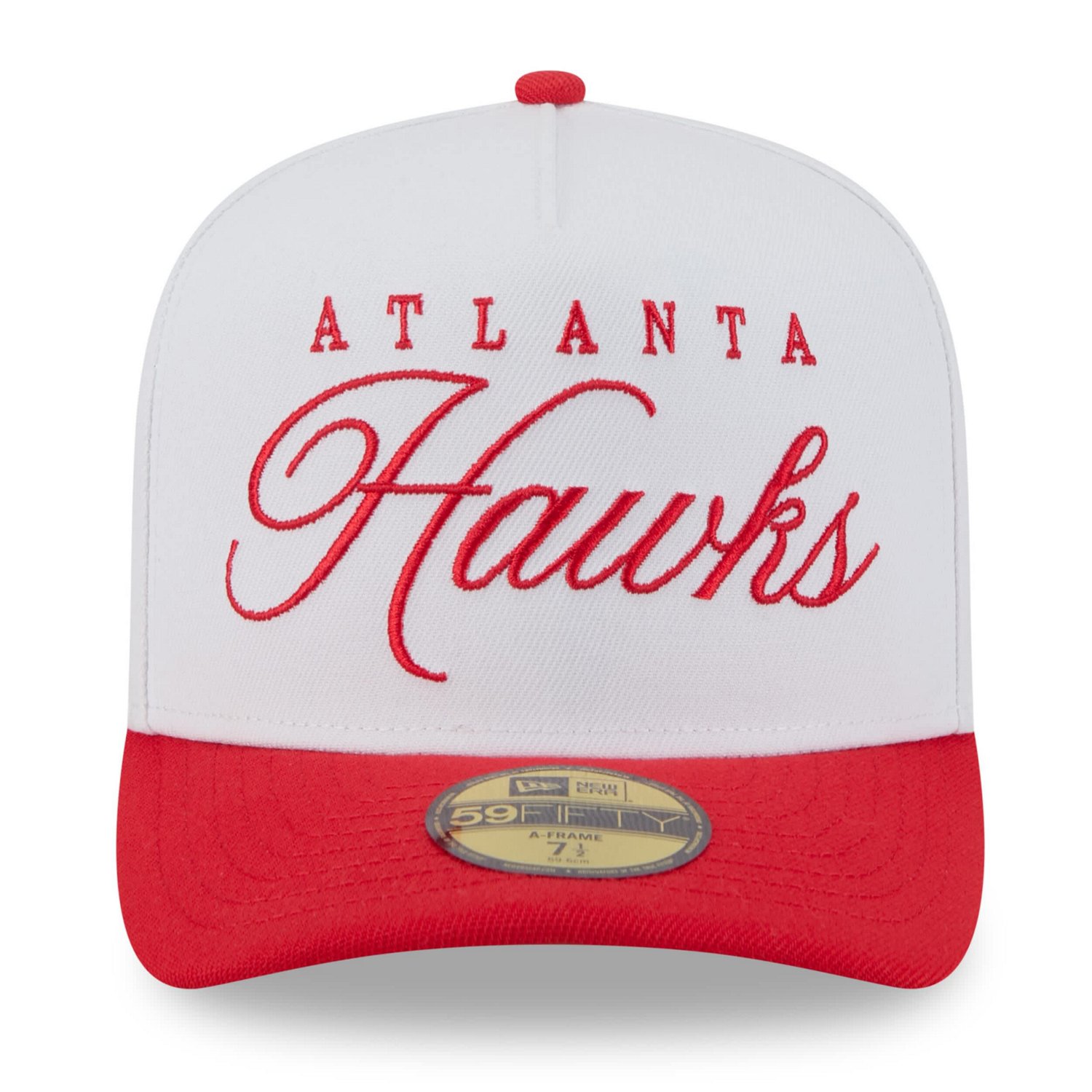 New Era Red Atlanta Hawks 2025 NBA Draft A-Frame 59FIFTY Fitted Hat - view number 2