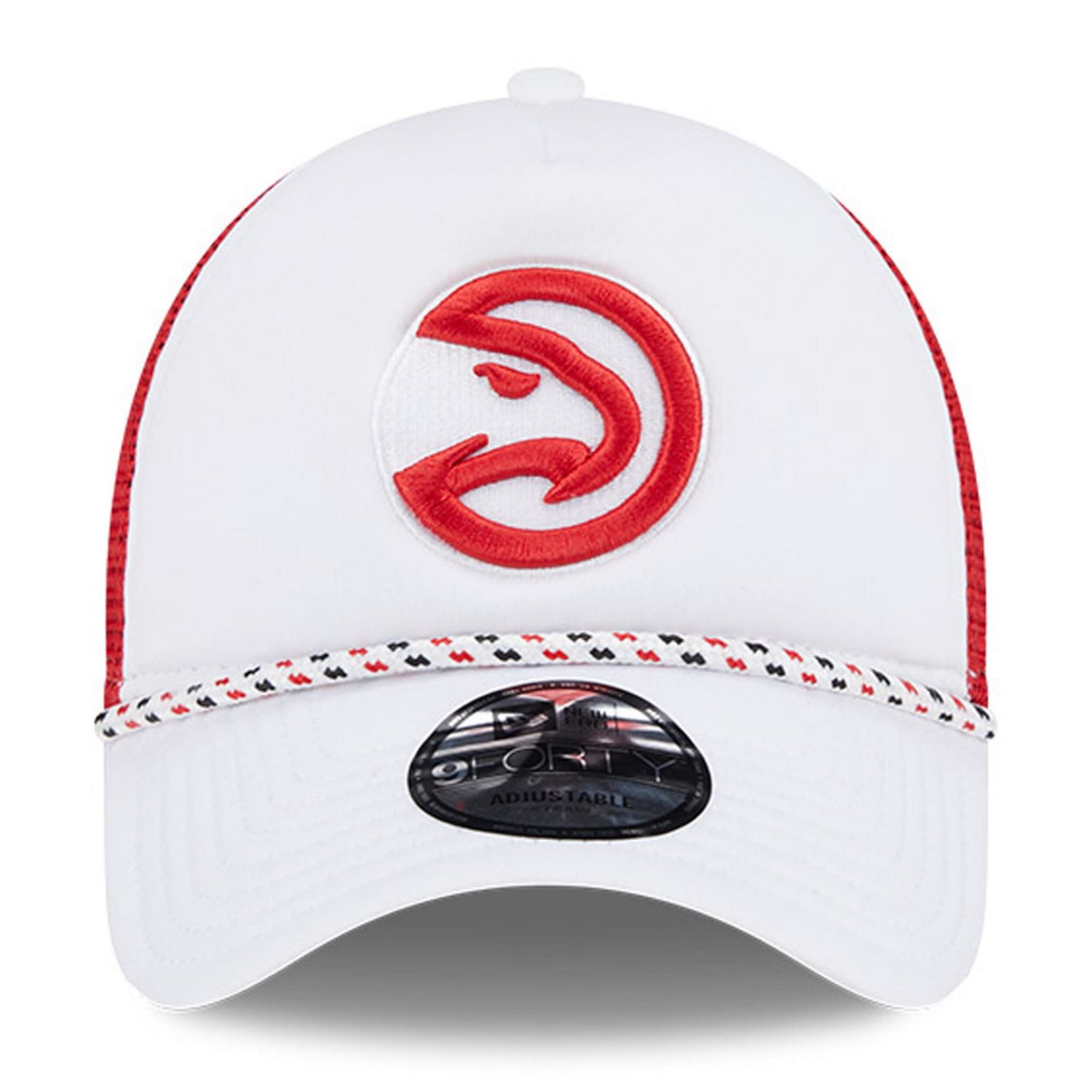 New Era Red Atlanta Hawks Court Sport Foam A-Frame 9FORTY Adjustable Trucker Hat                                                 - view number 2