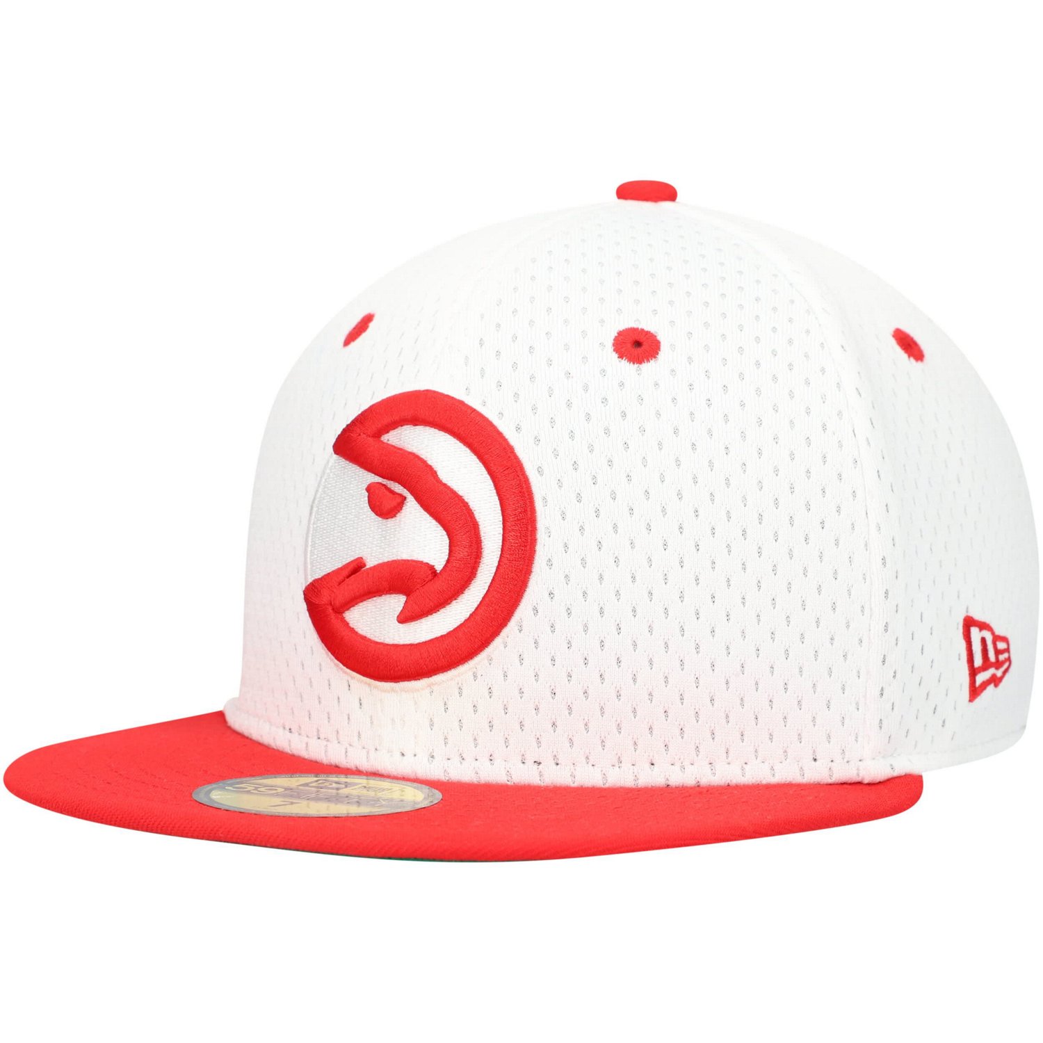 New Era /Red Atlanta Hawks Throwback 2Tone 59FIFTY Fitted Hat                                                                    - view number 2