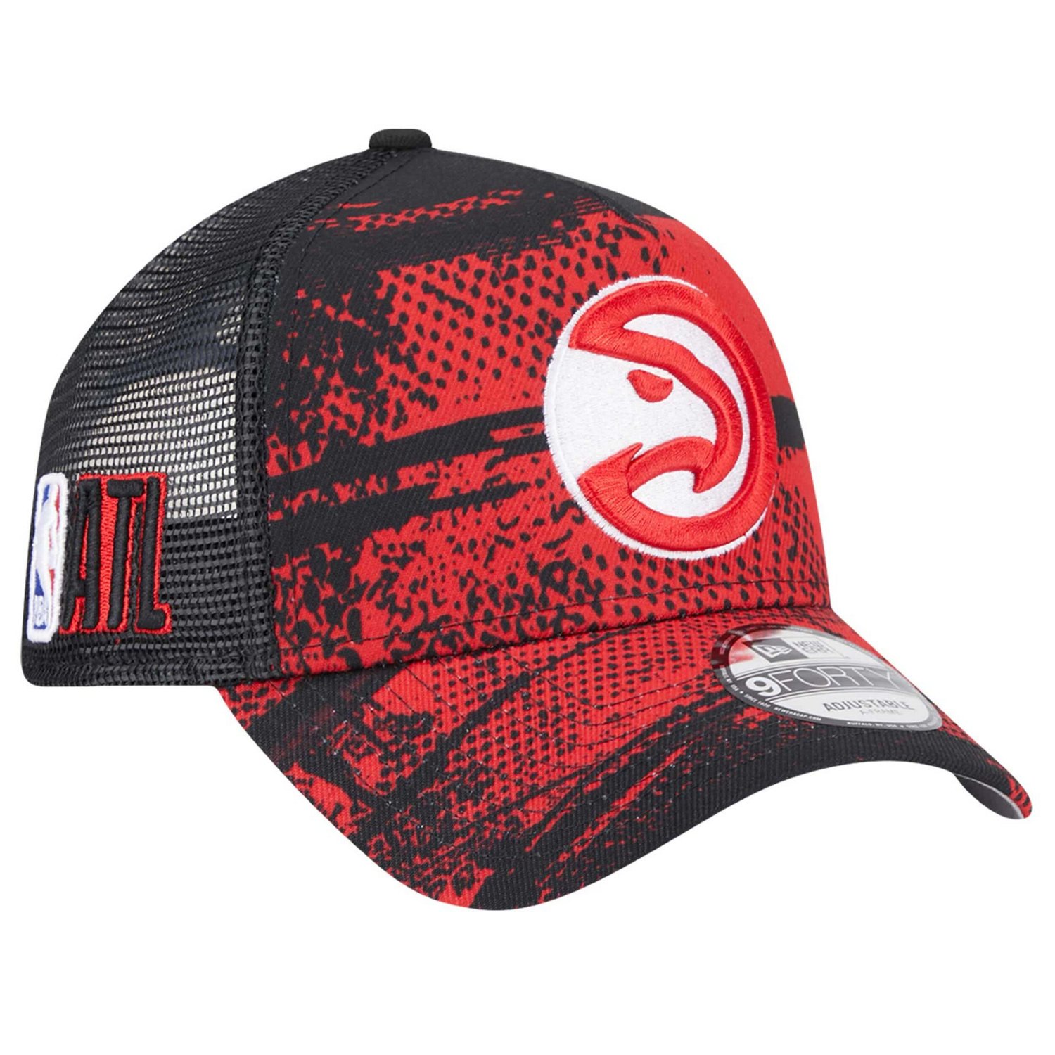 New Era Red Atlanta Hawks Tip Off A-Frame Trucker 9FORTY Adjustable Hat