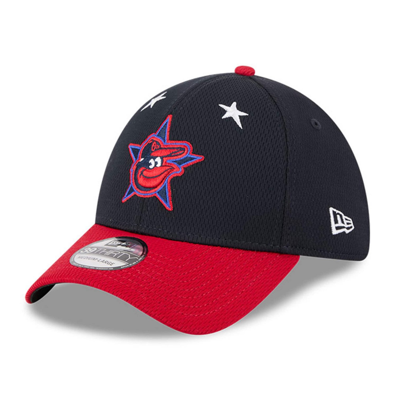 New Era Red Baltimore Orioles 2025 MLB All-Star Game Workout 39THIRTY Flex Hat - view number 3