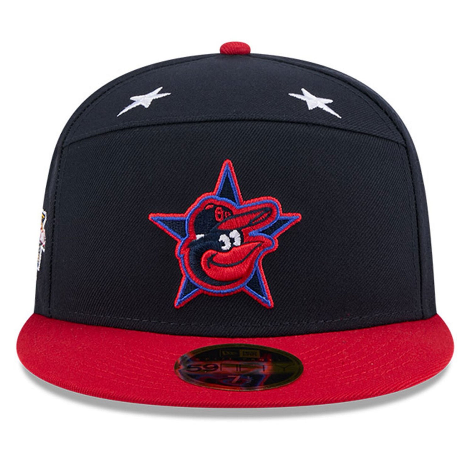 New Era Red Baltimore Orioles 2025 MLB All-Star Game Workout Side Patch 59FIFTY Fitted Hat - view number 2