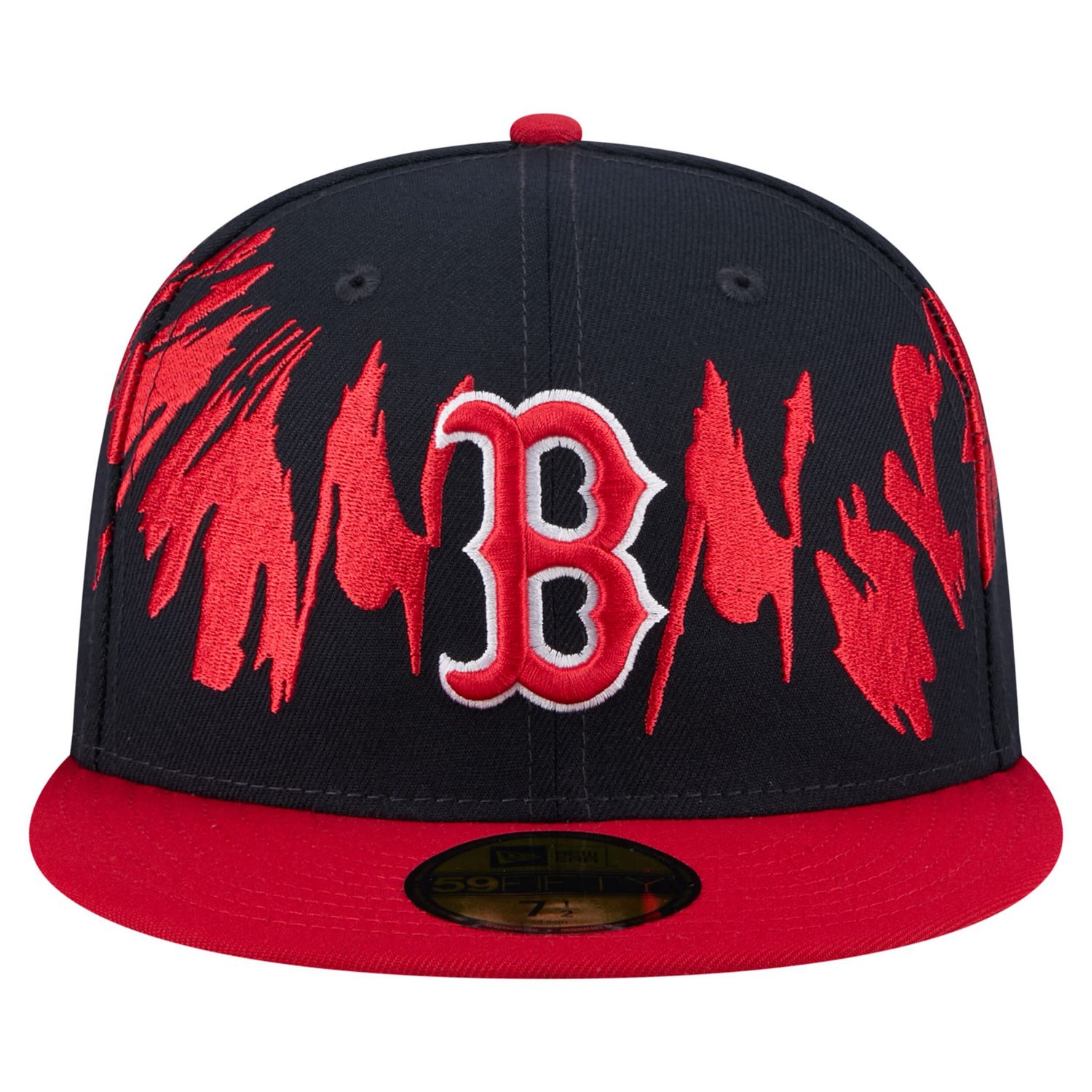 New Era Red Boston Red Sox Retro Pattern 59FIFTY Fitted Hat