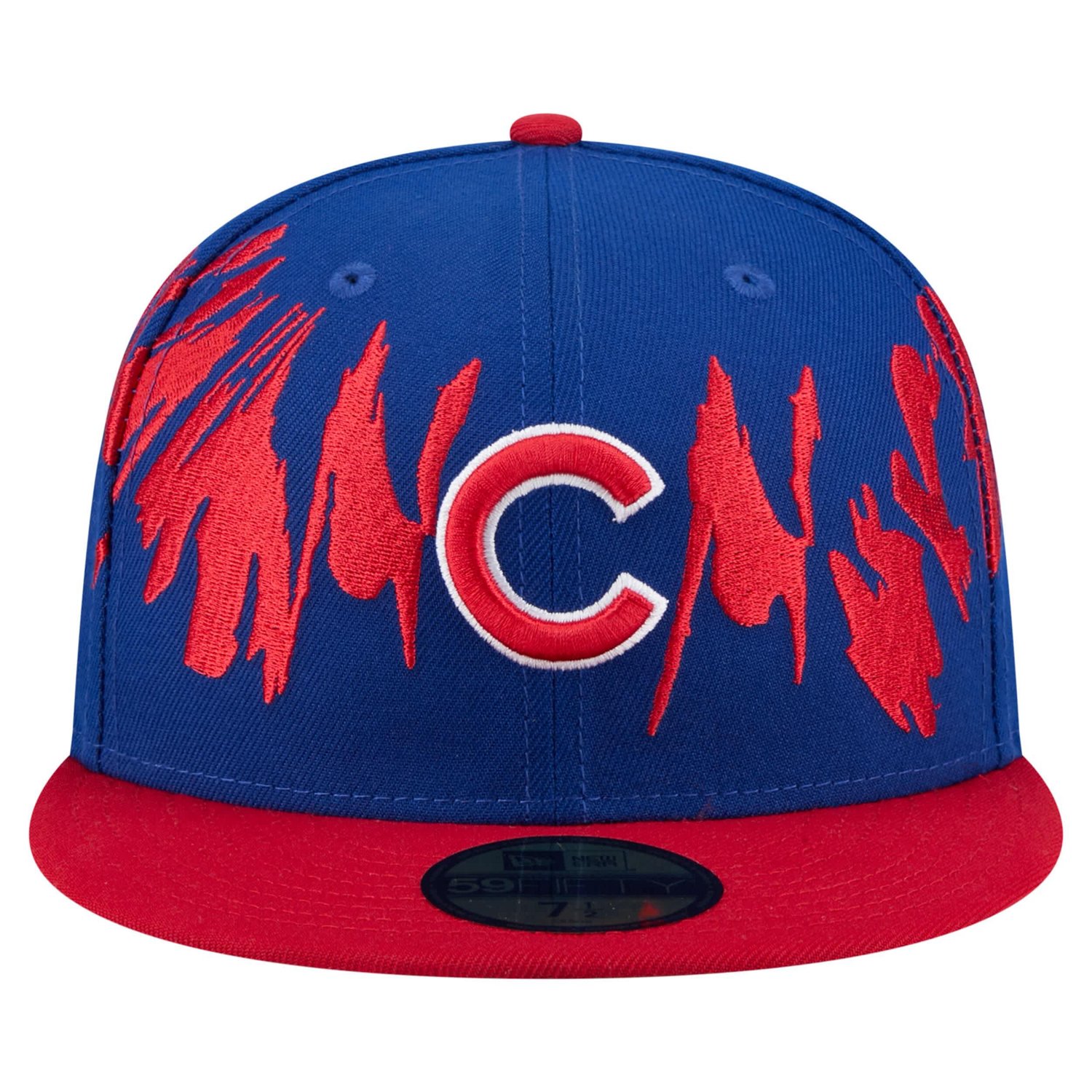 New Era Red Chicago Cubs Retro Pattern 59FIFTY Fitted Hat - view number 2