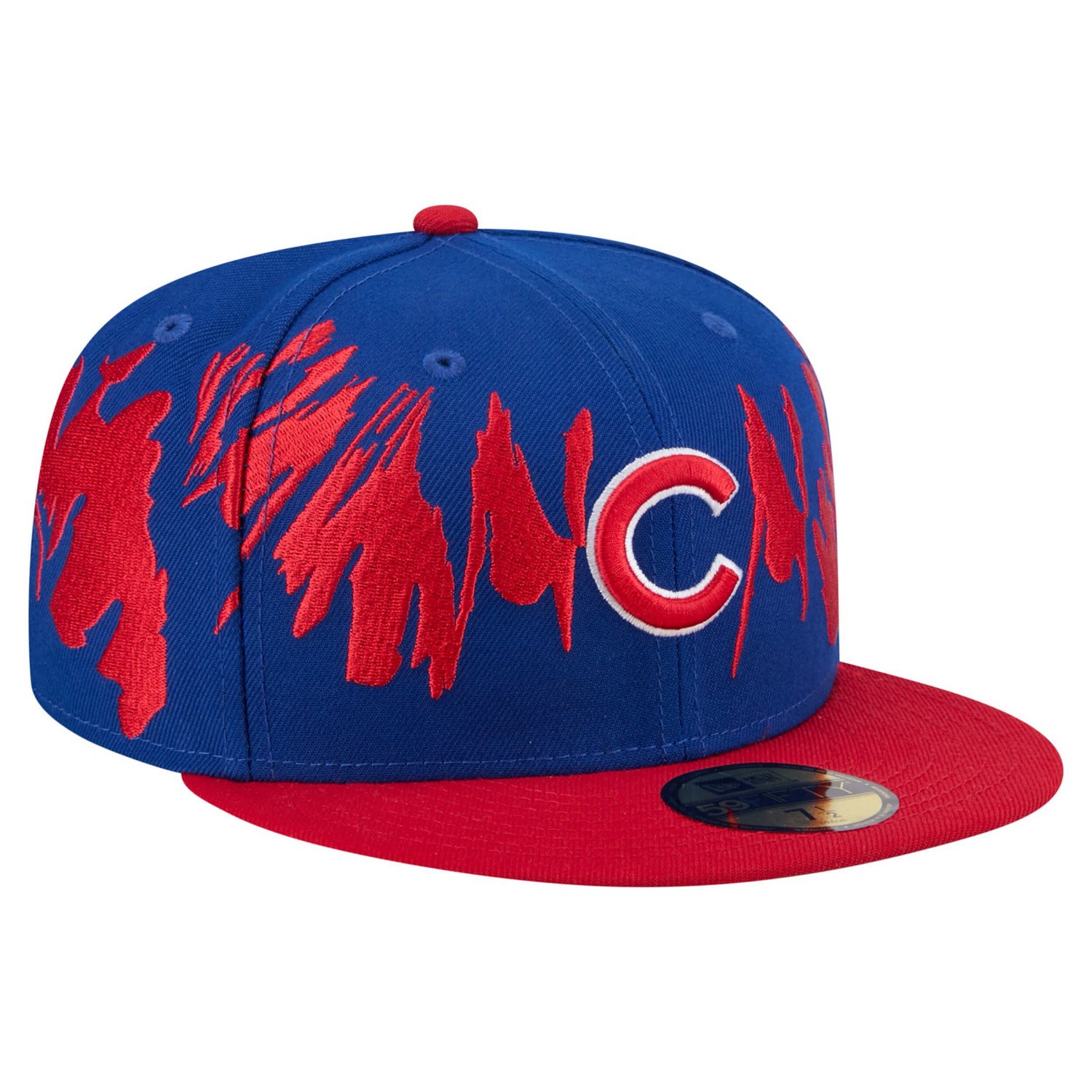 New Era Red Chicago Cubs Retro Pattern 59FIFTY Fitted Hat - view number 3