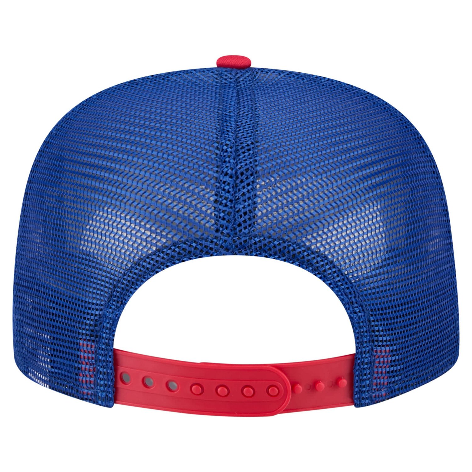 New Era Red Chicago Cubs Retro Script Trucker 9FIFTY Snapback Hat