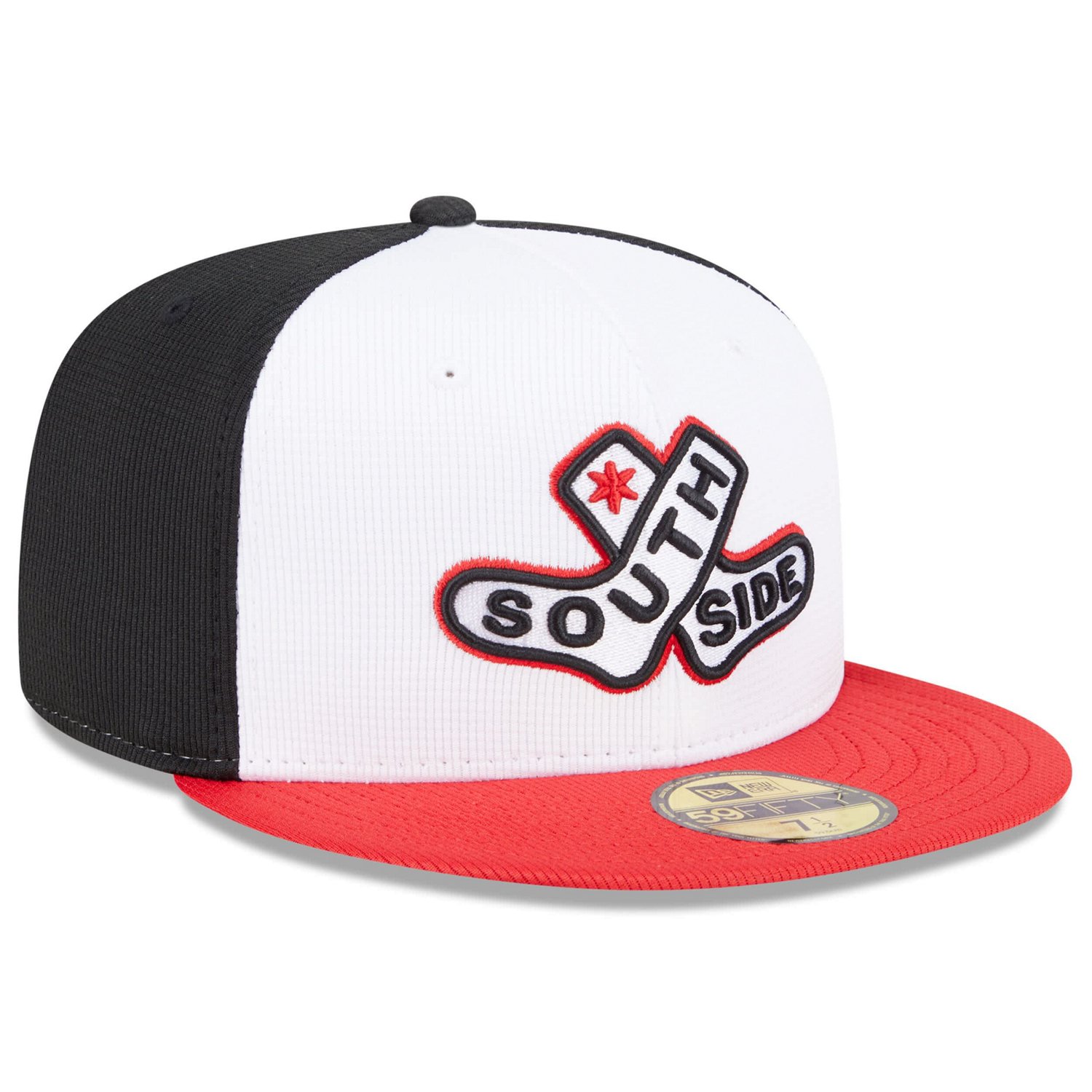 New Era Red Chicago Sox 2025 City Connect Batting Practice 59FIFTY Fitted Hat - view number 3