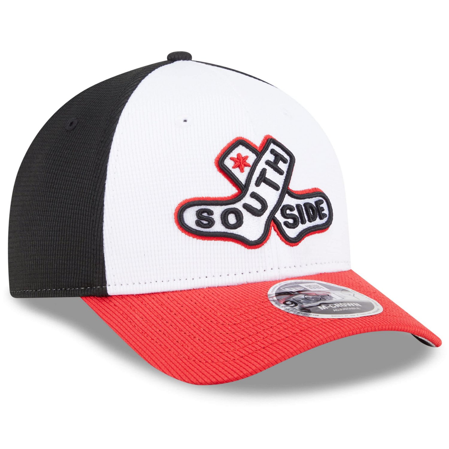 New Era Red Chicago Sox 2025 City Connect Batting Practice 9FORTY M-Crown Adjustable Hat - view number 3