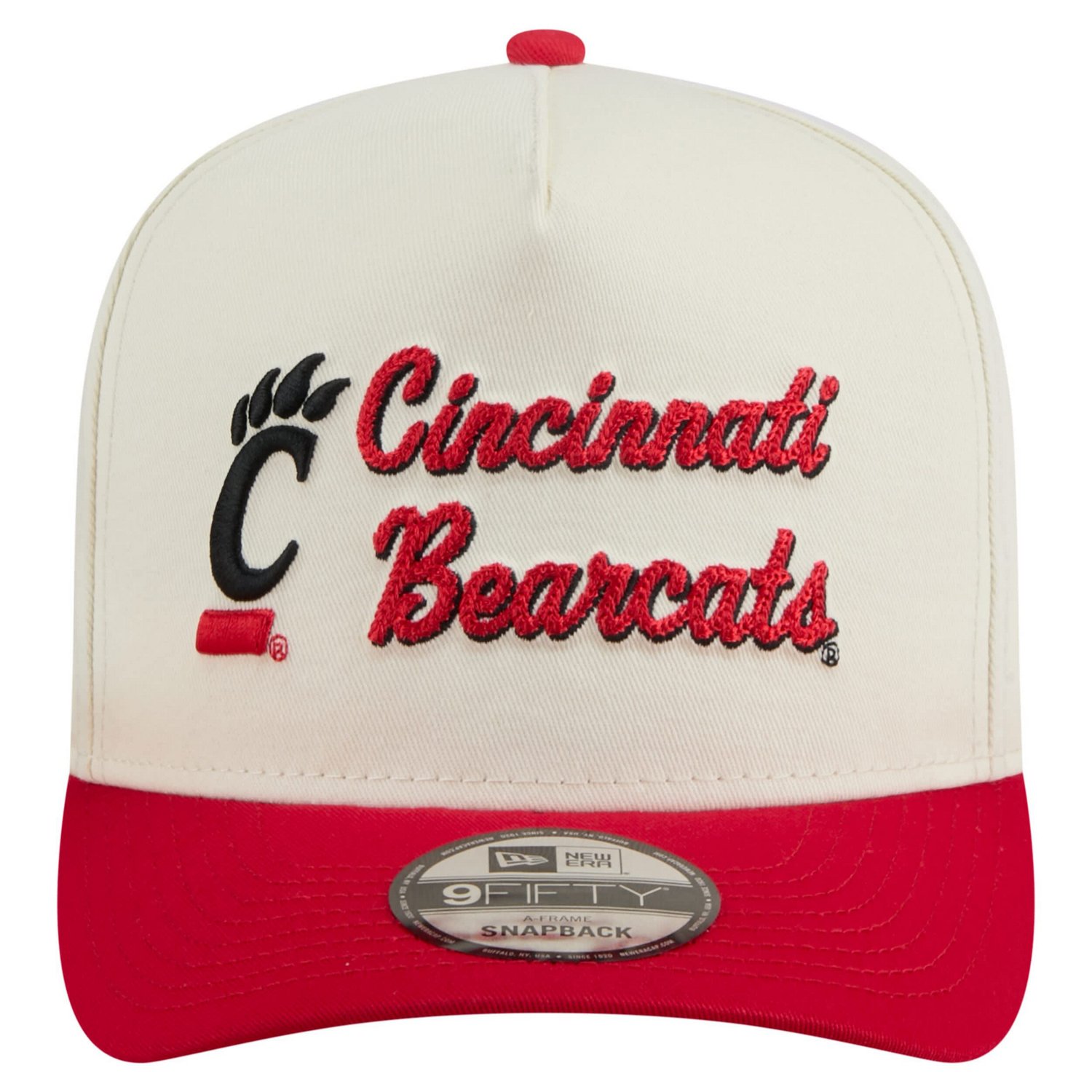 New Era Red Cincinnati Bearcats Vintage Chainstitch 9FIFTY A-Frame Snapback Hat - view number 2