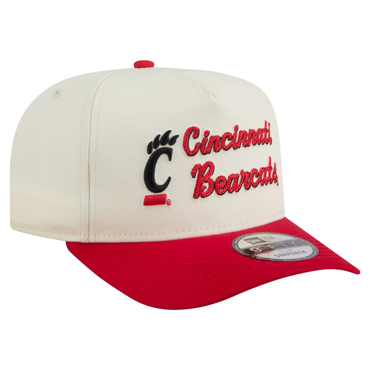 New Era Red Cincinnati Bearcats Vintage Chainstitch 9FIFTY A-Frame Snapback Hat - view number 3