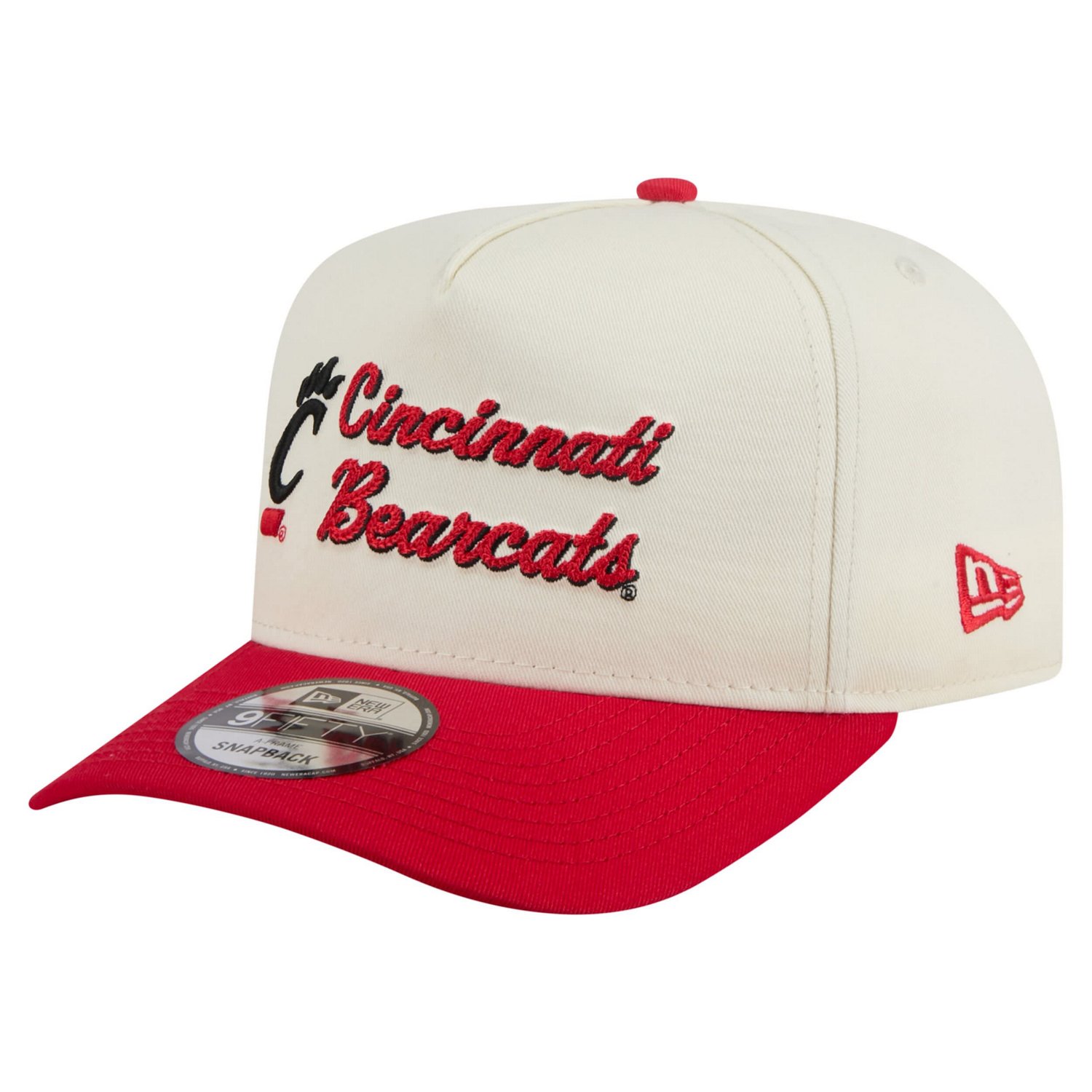New Era Red Cincinnati Bearcats Vintage Chainstitch 9FIFTY A-Frame Snapback Hat - view number 1