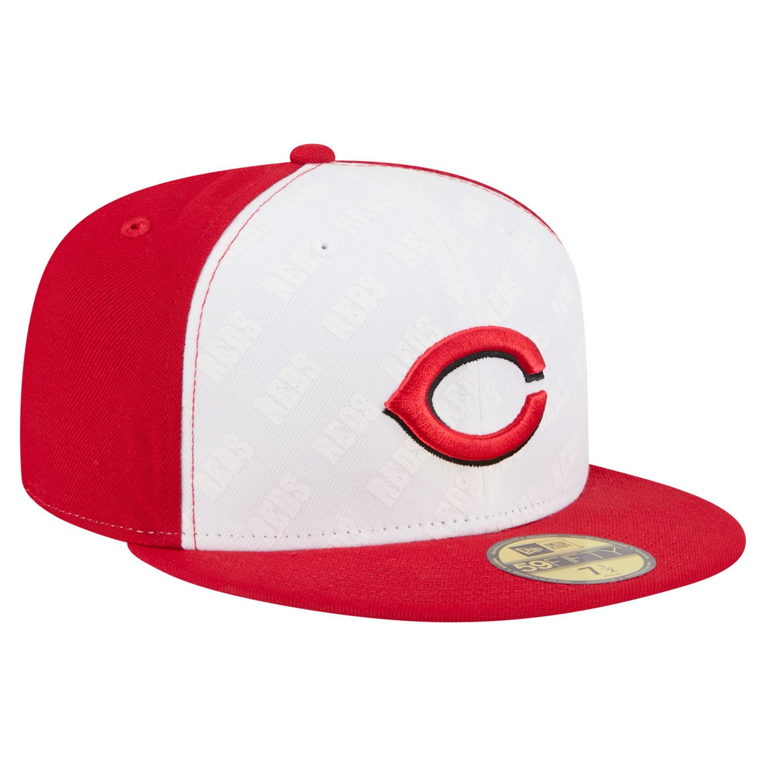 New Era Red Cincinnati Reds Repeat 59FIFTY Fitted Hat - view number 3