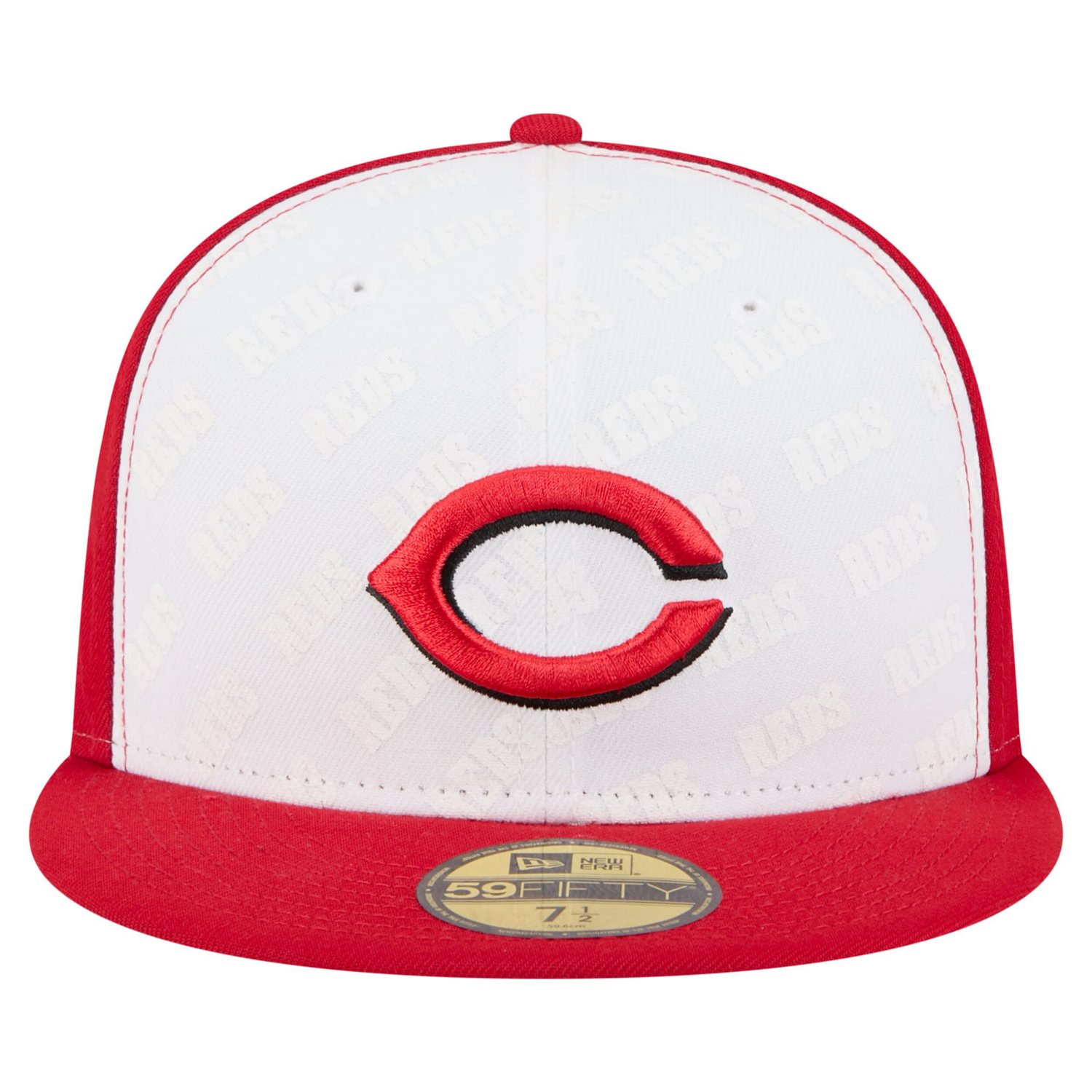New Era Red Cincinnati Reds Repeat 59FIFTY Fitted Hat - view number 2