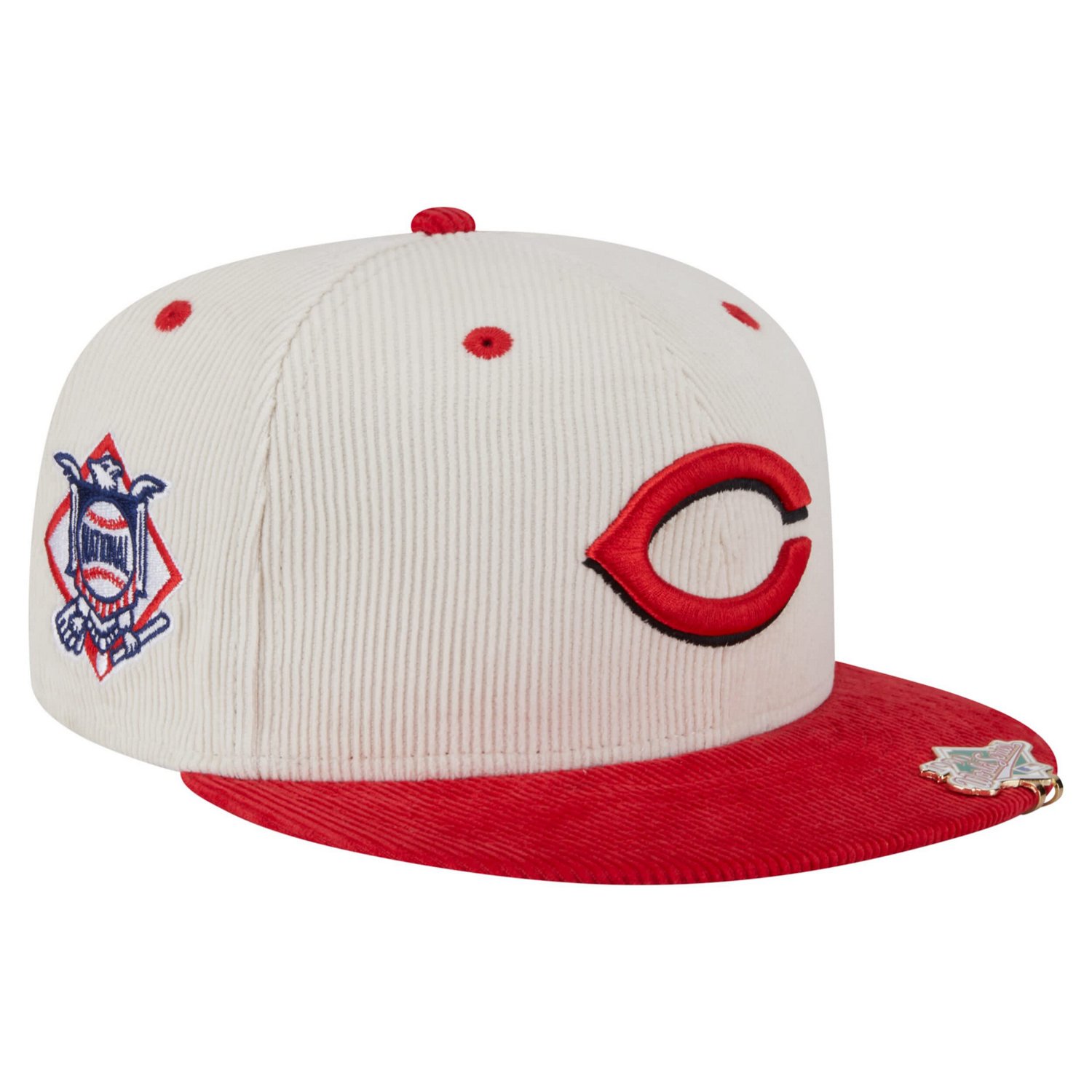 New Era Red Cincinnati Reds Two-Tone Corduroy 59FIFTY Fitted Hat - view number 1